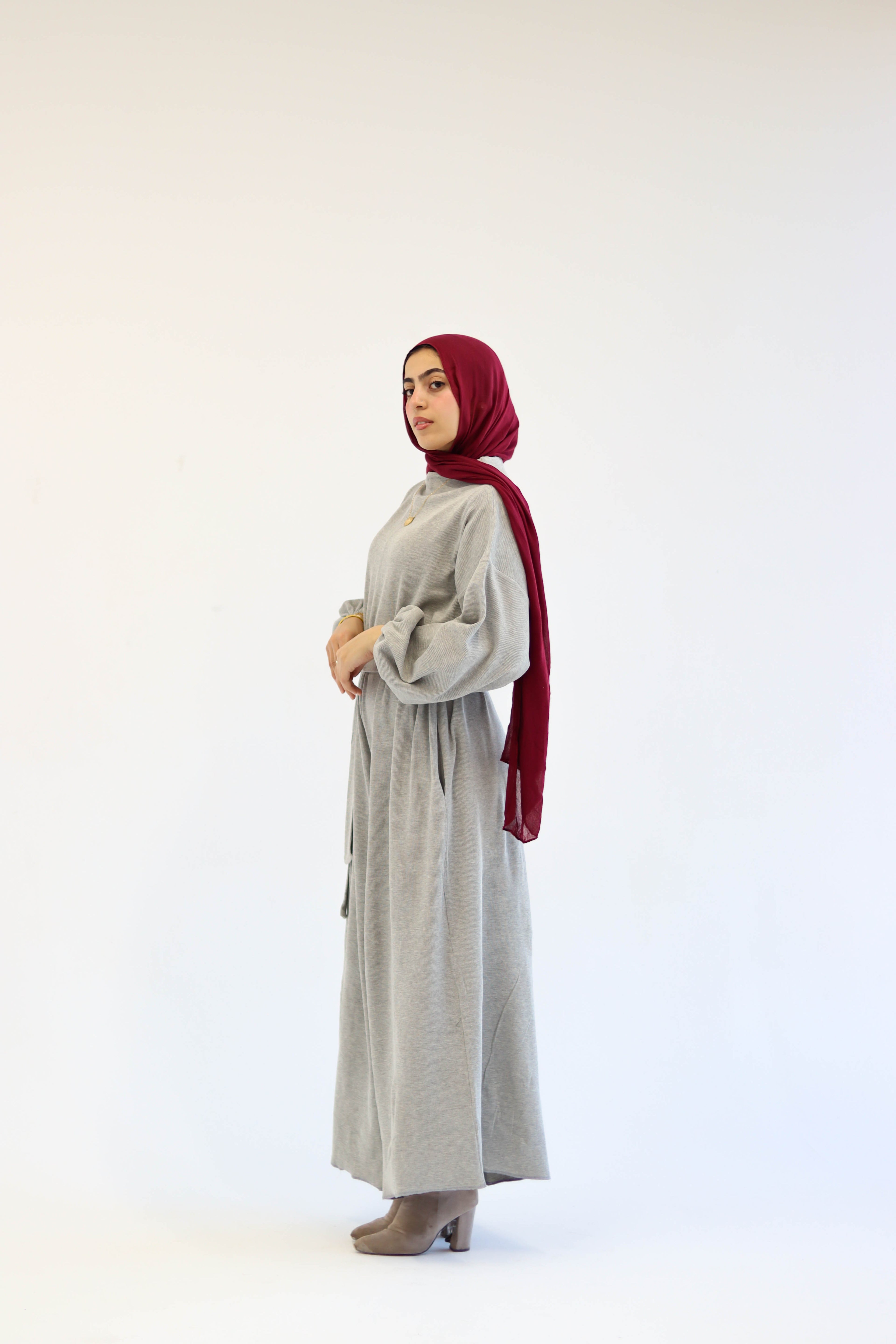 Asiia Set|Cape|Jumpsuit In Light-Grey