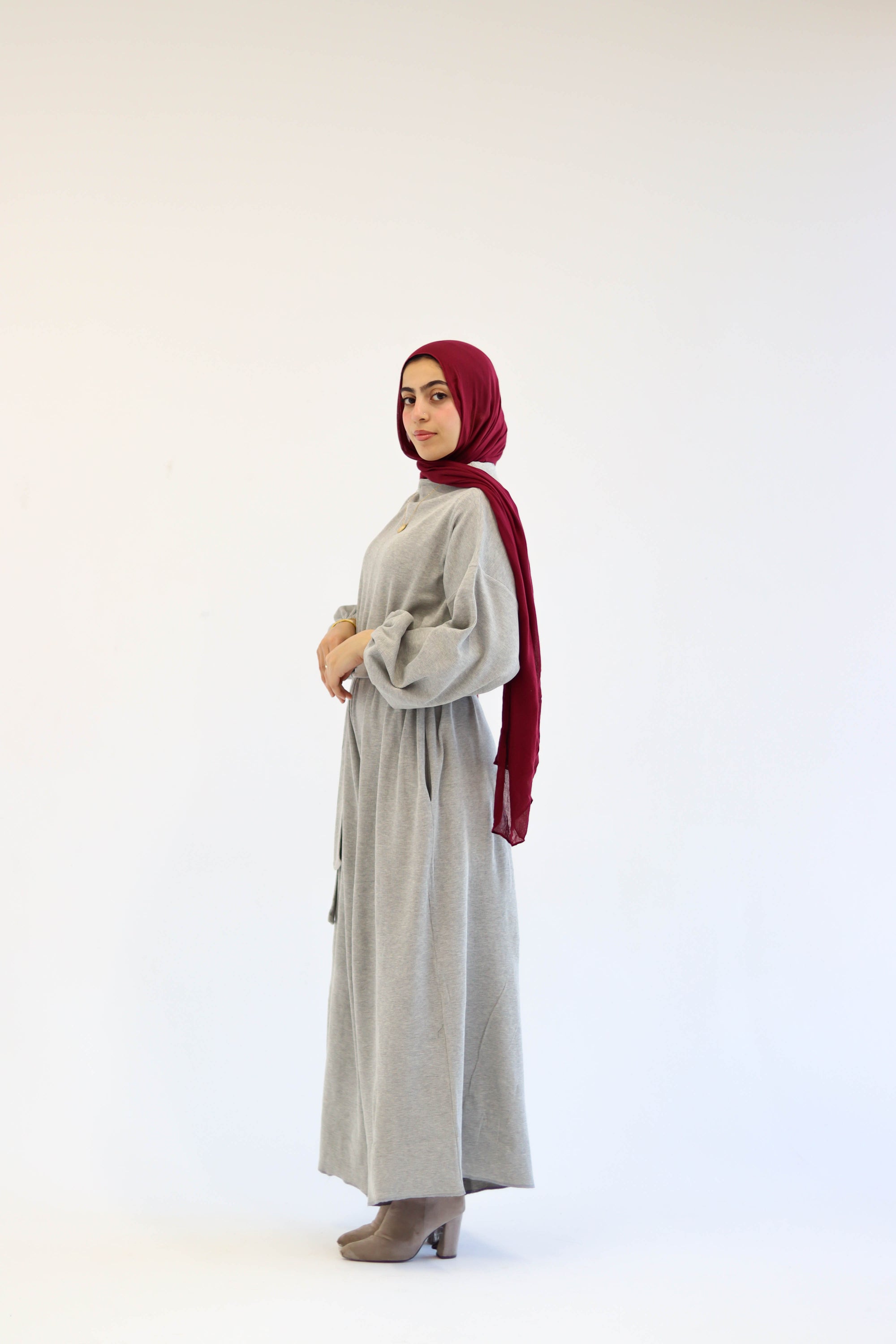 Asiia Set|Cape|Jumpsuit In Light-Grey