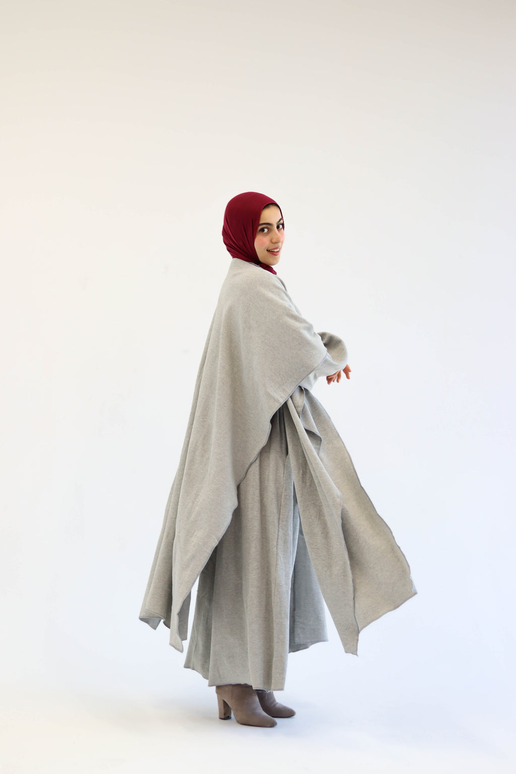 Asiia Set|Cape|Jumpsuit In Light-Grey