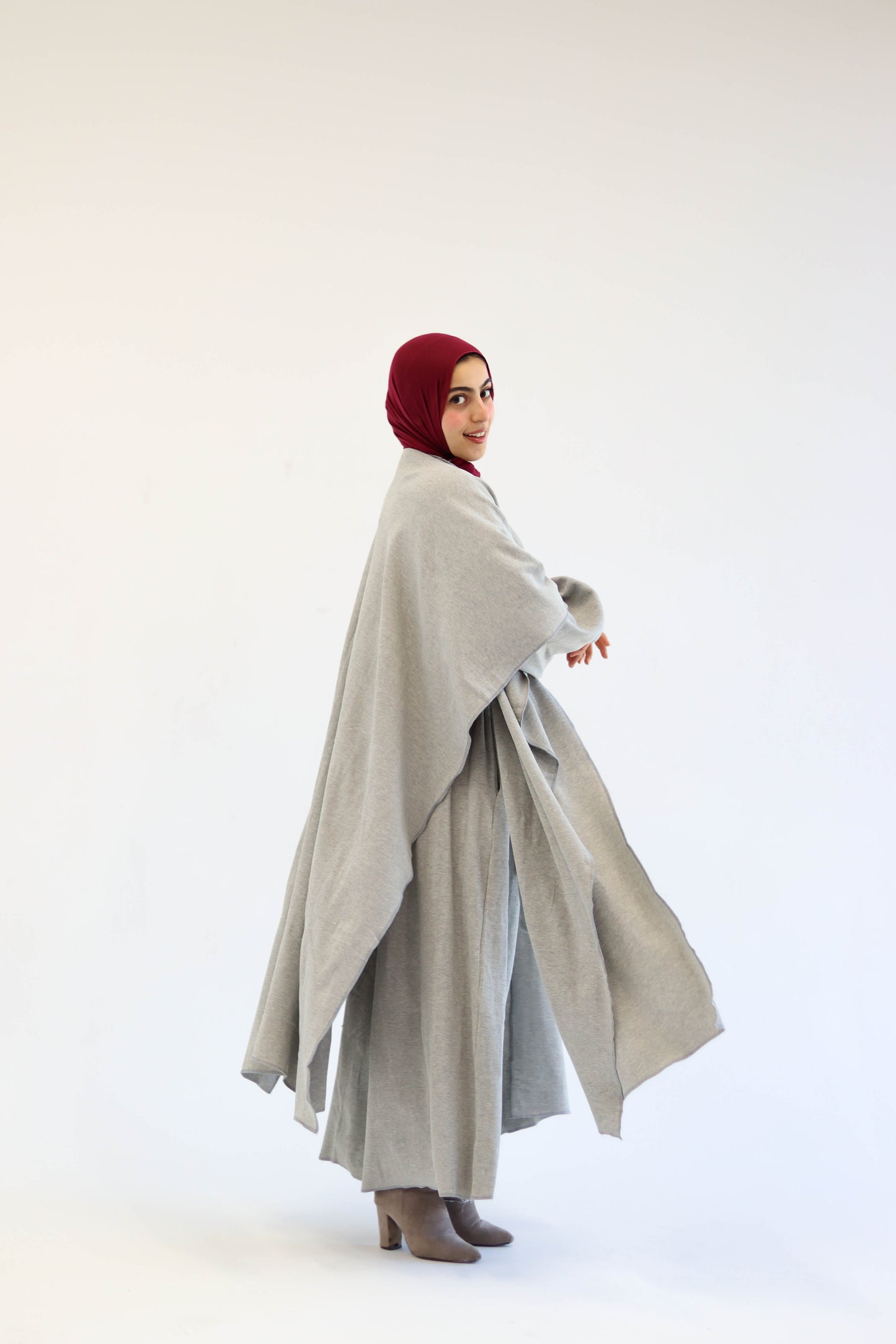 Asiia Set|Cape|Jumpsuit In Light-Grey