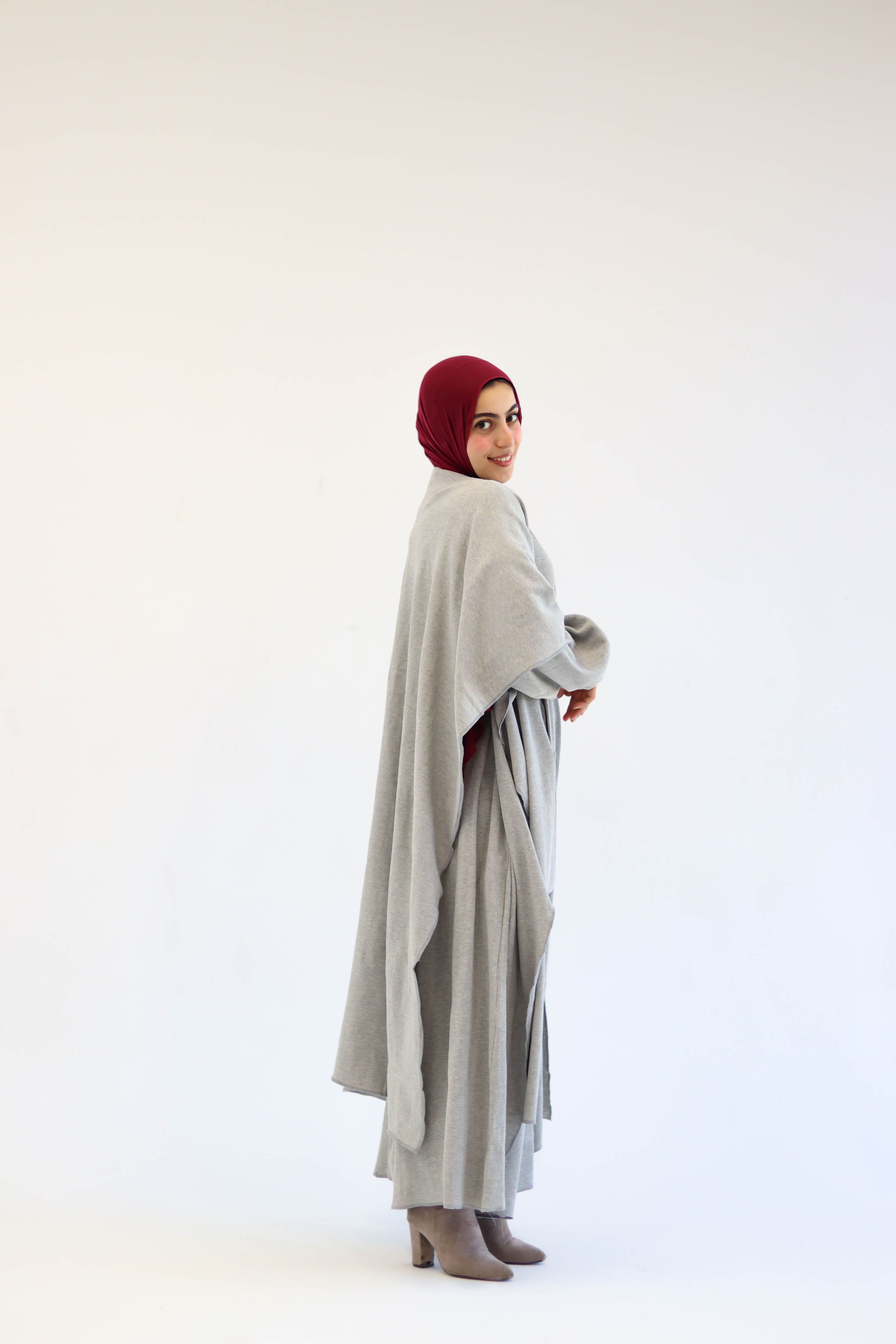 Asiia Set|Cape|Jumpsuit In Light-Grey