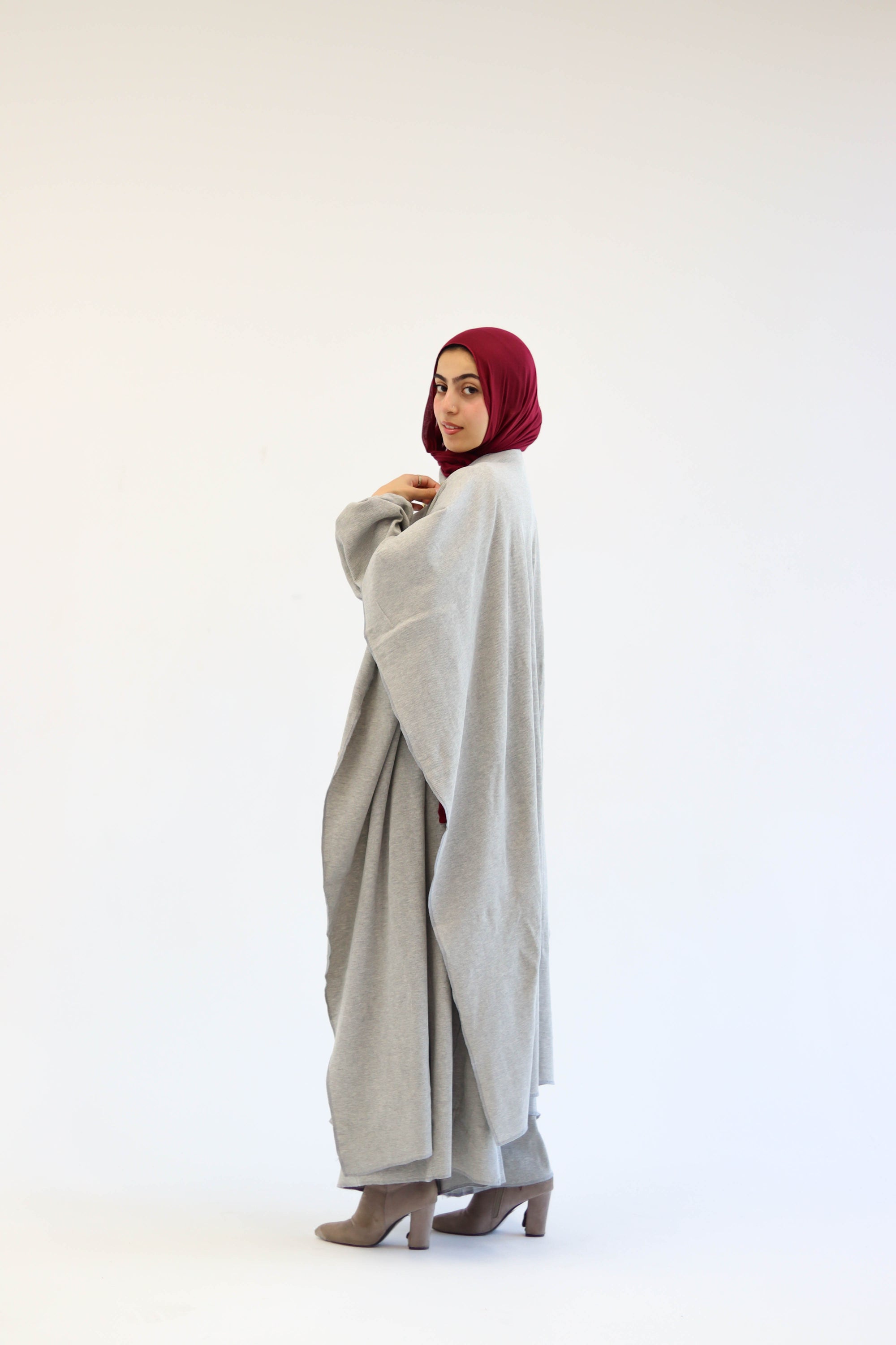 Asiia Set|Cape|Jumpsuit In Light-Grey