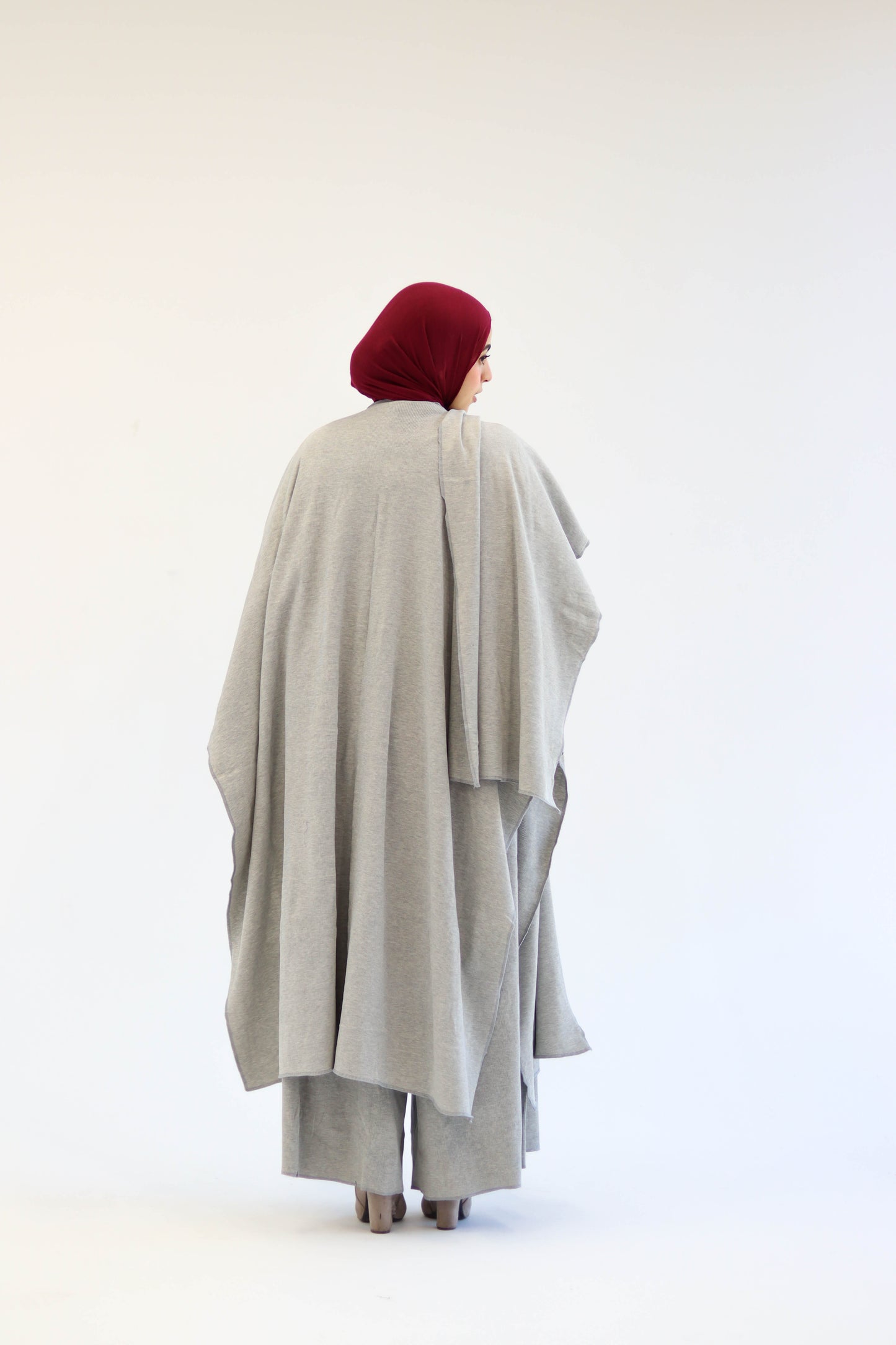 Asiia Set|Cape|Jumpsuit In Light-Grey