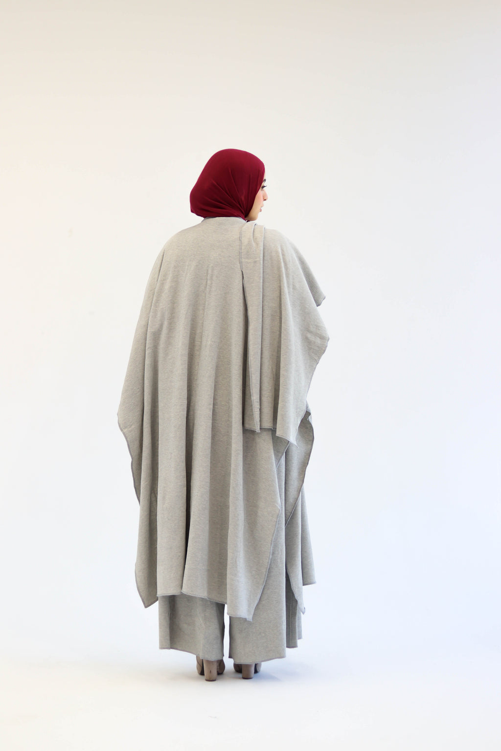 Asiia Set|Cape|Jumpsuit In Light-Grey