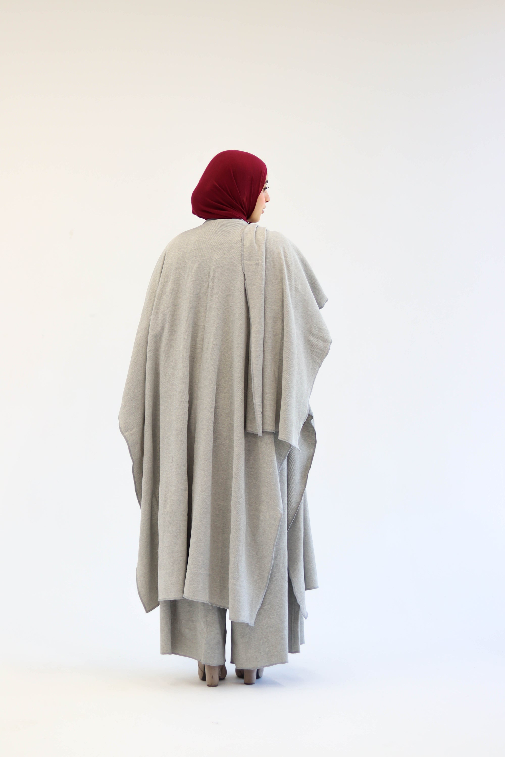 Asiia Set|Cape|Jumpsuit In Light-Grey