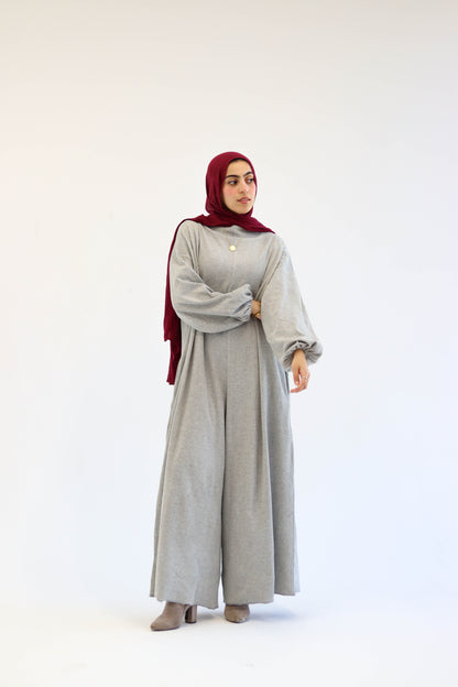 Asiia Set|Cape|Jumpsuit In Light-Grey
