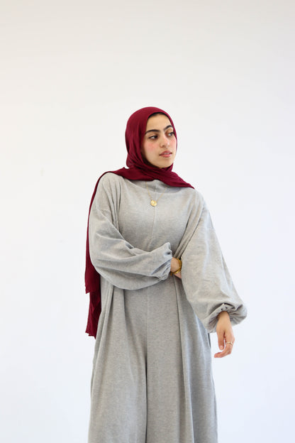 Asiia Set|Cape|Jumpsuit In Light-Grey