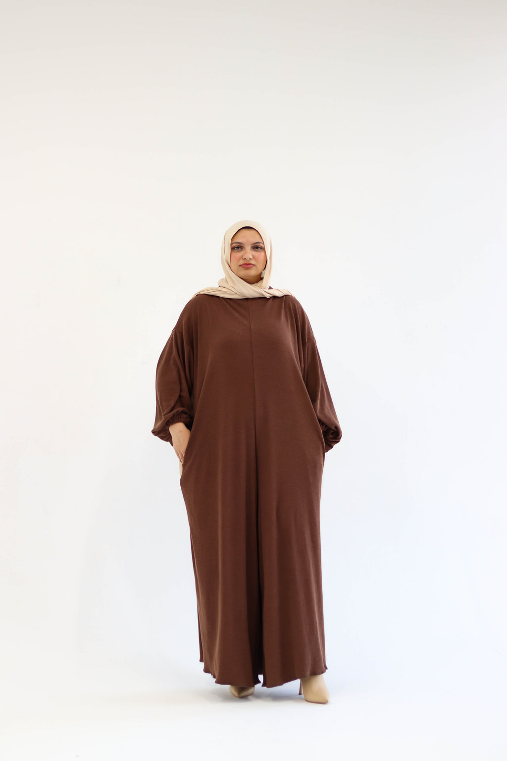 Asiia Set|Cape|Jumpsuit In Brown