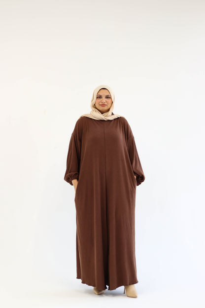 Asiia Set|Cape|Jumpsuit In Brown