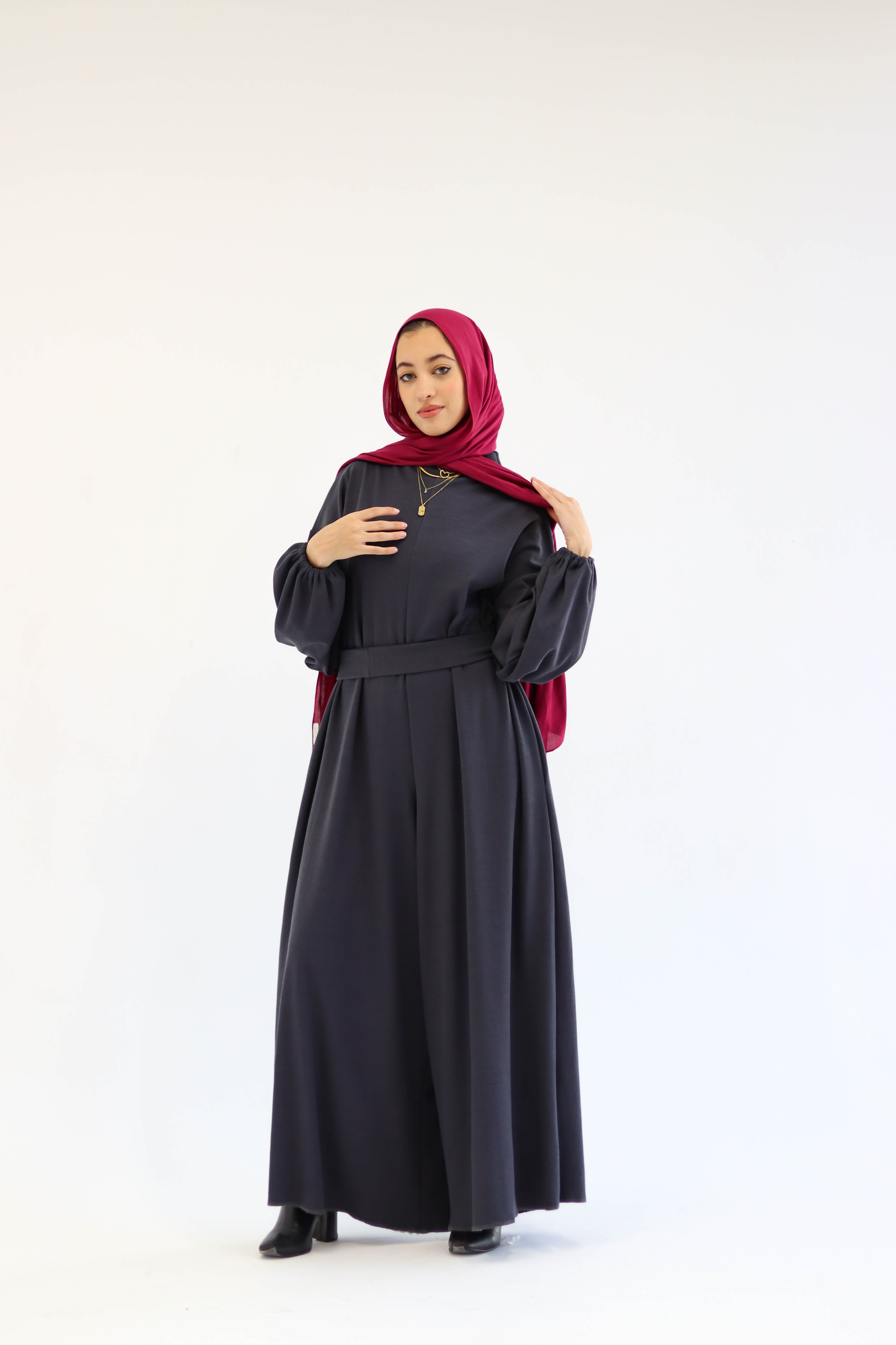 Asiia Set|Cape|Jumpsuit In Dark-Grey