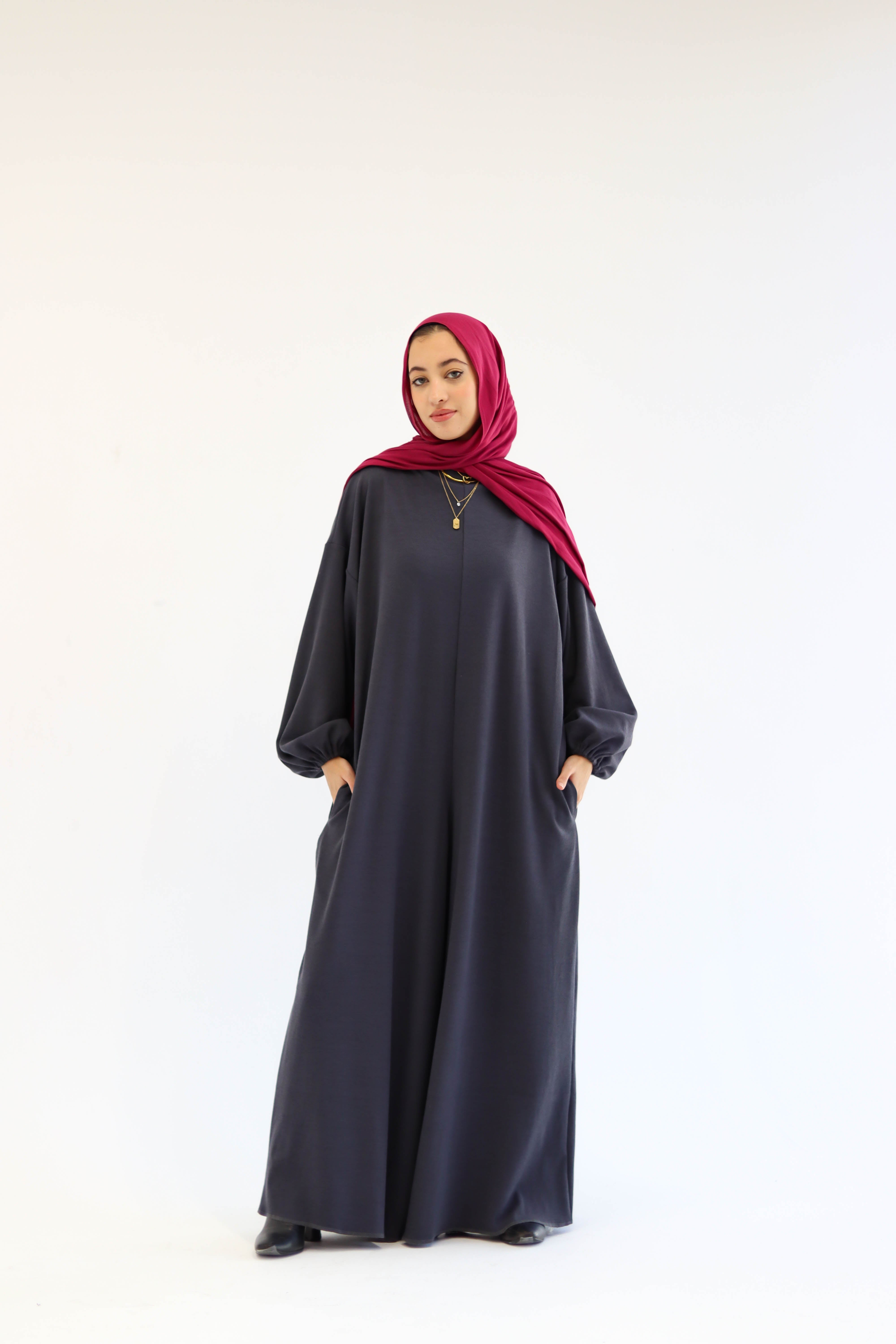 Asiia Set|Cape|Jumpsuit In Dark-Grey