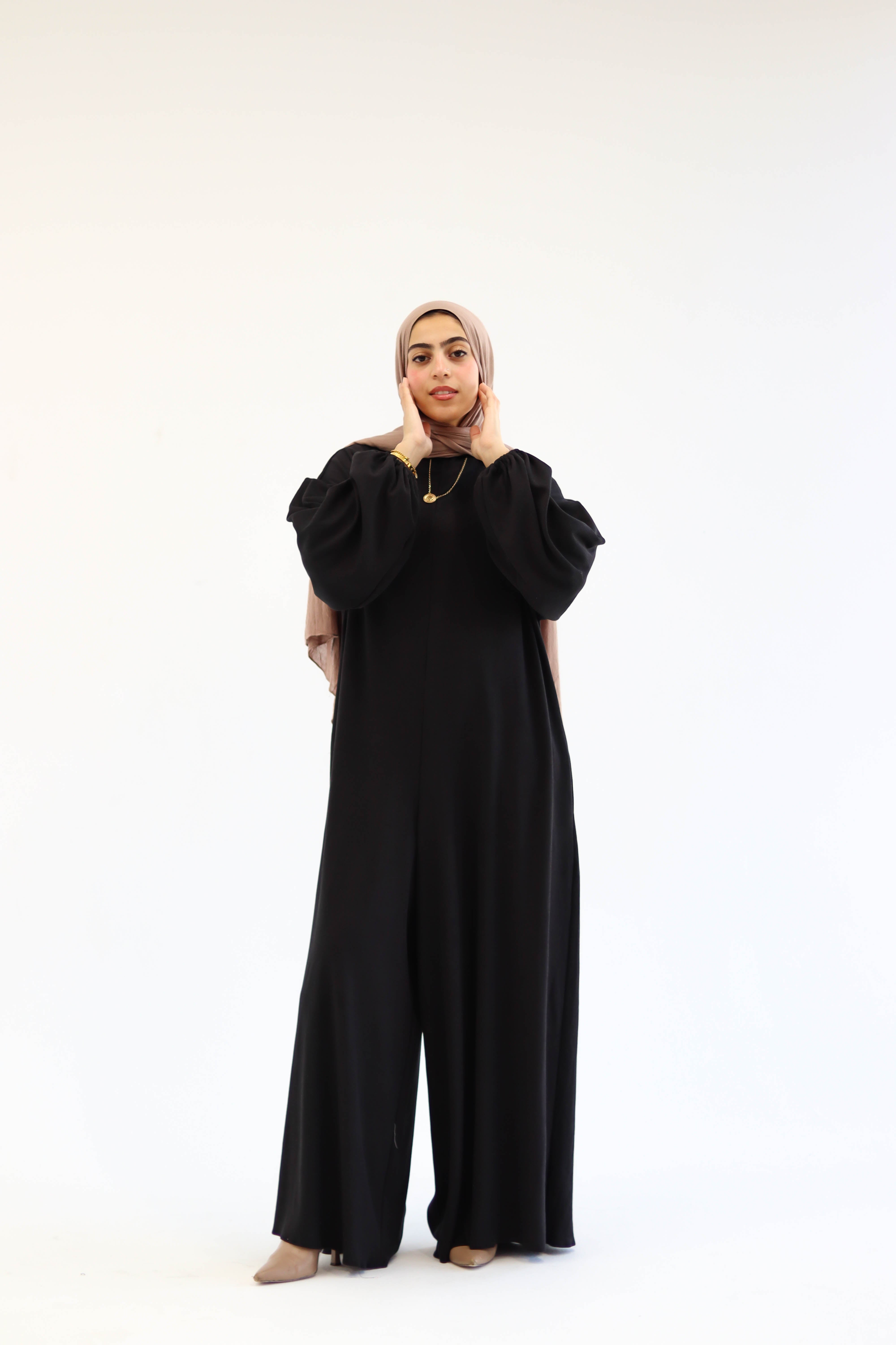 Asiia Set|Cape|Jumpsuit In Black