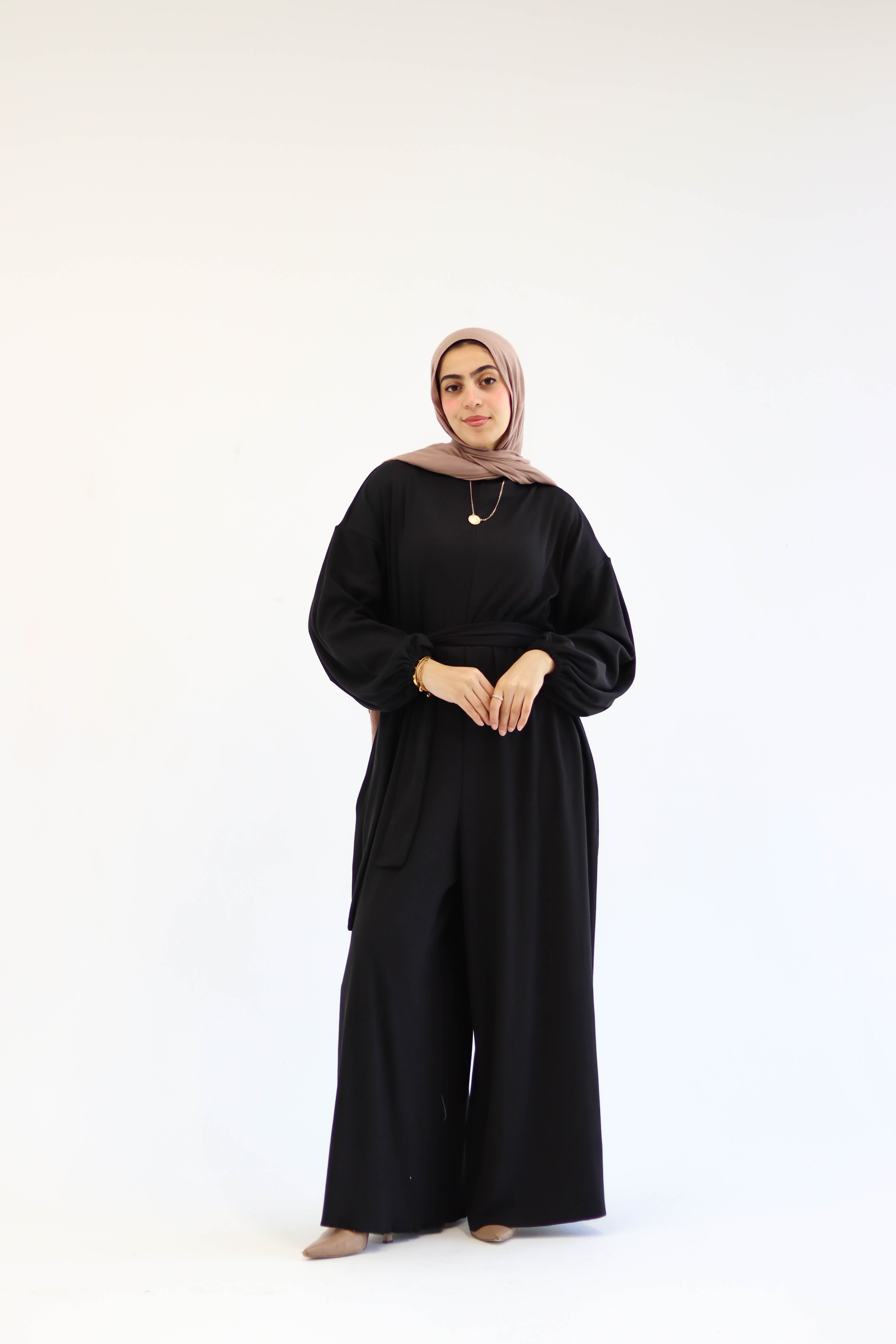 Asiia Set|Cape|Jumpsuit In Black