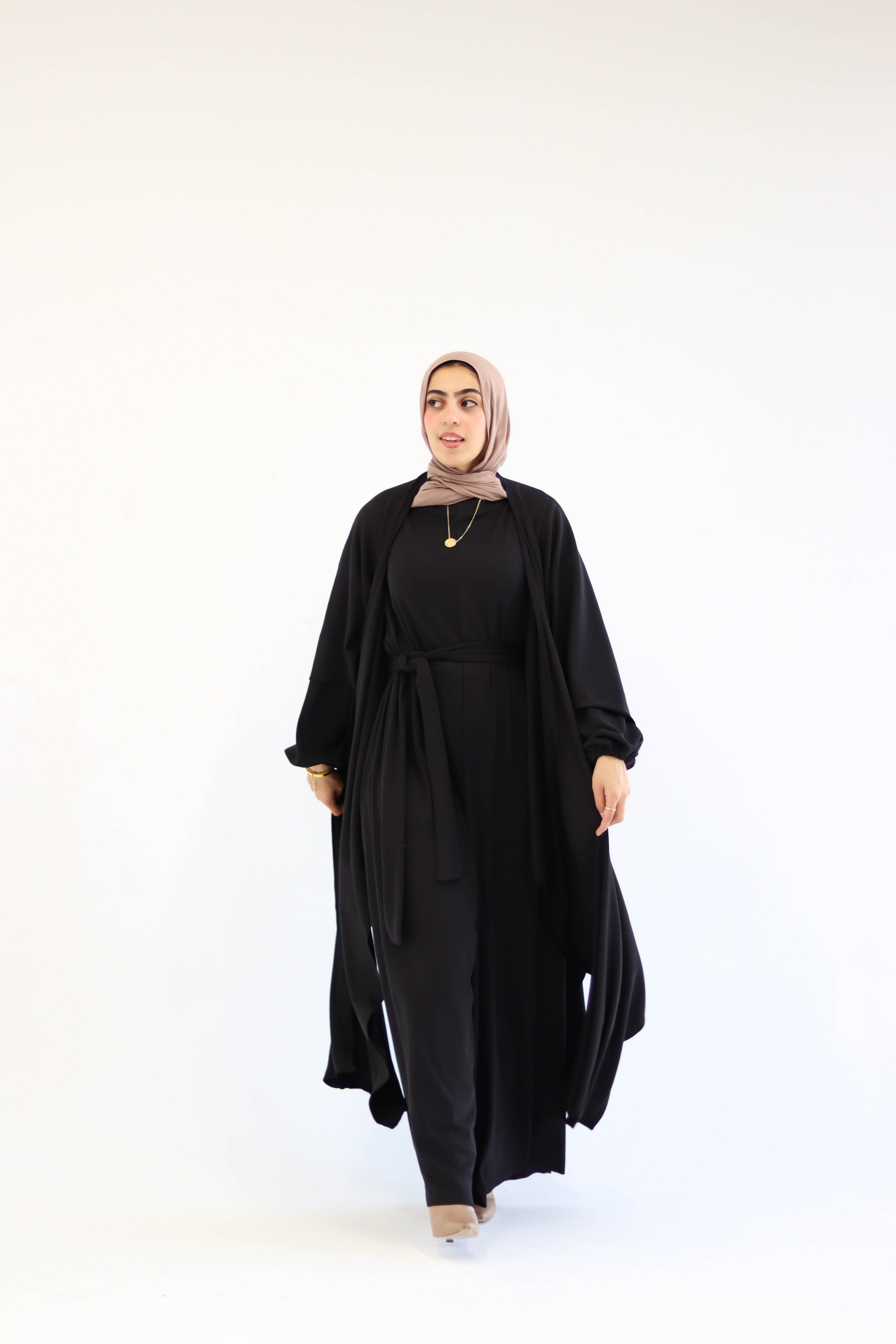 Asiia Set|Cape|Jumpsuit In Black