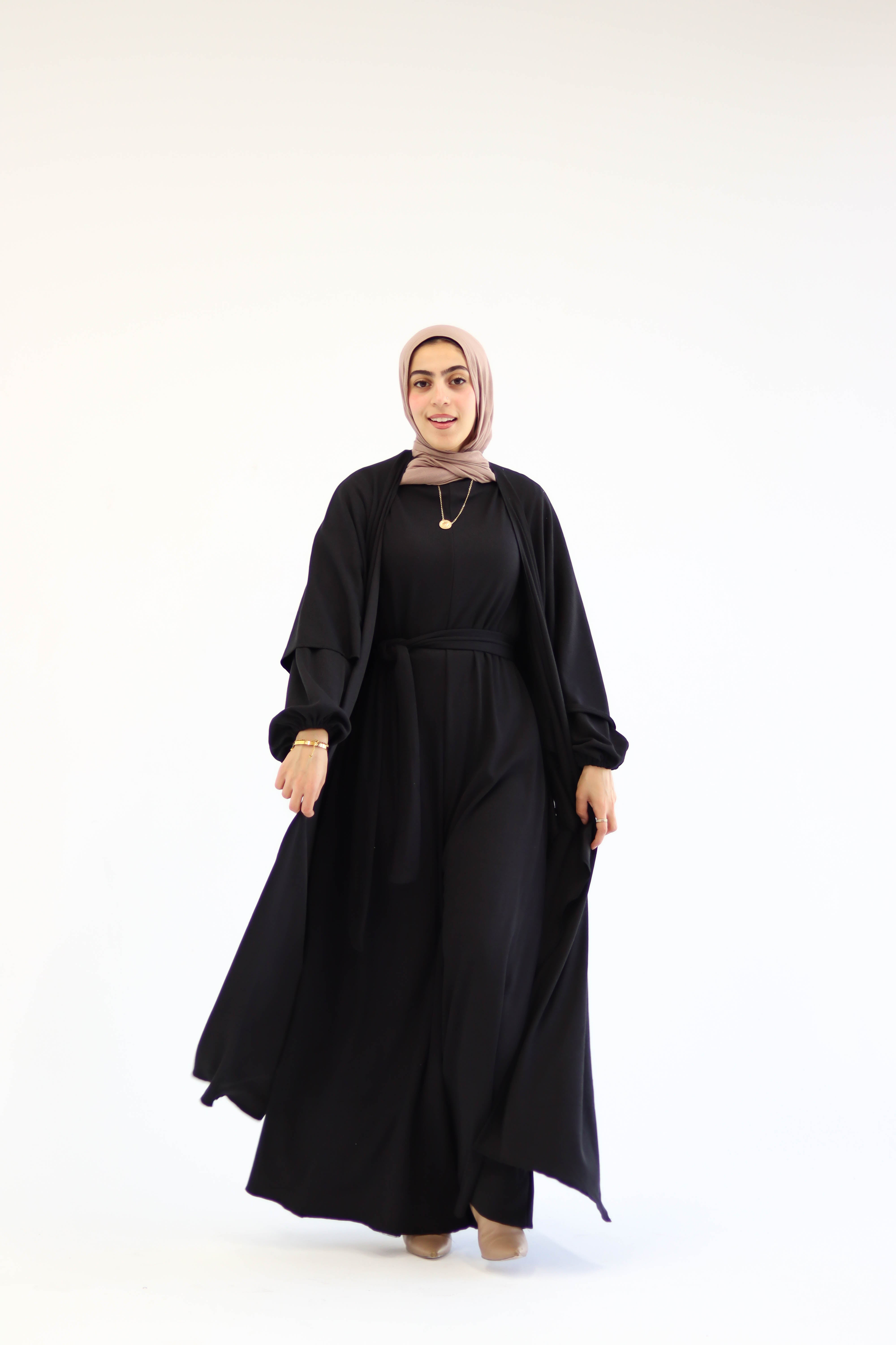 Asiia Set|Cape|Jumpsuit In Black