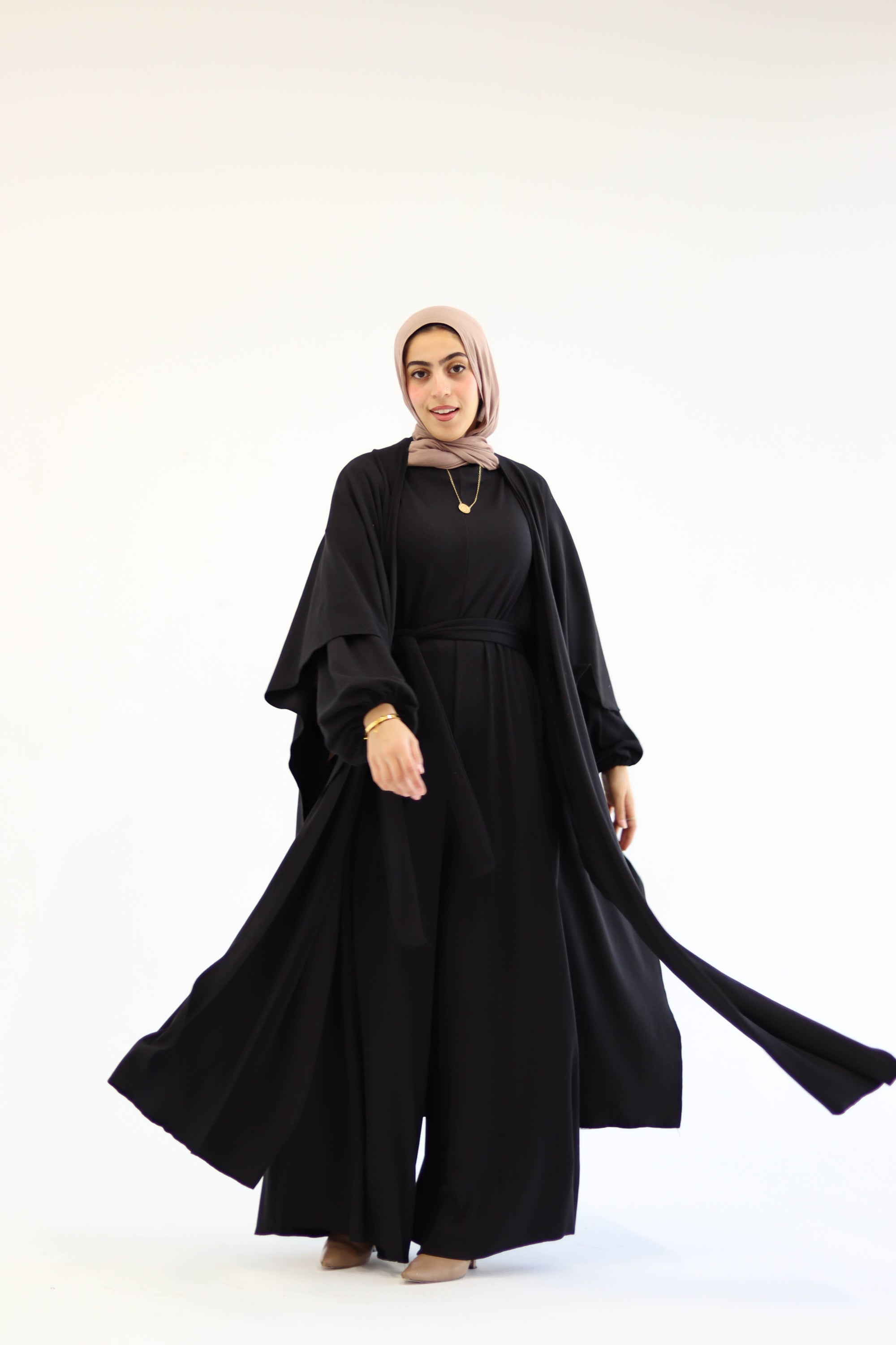 Asiia Set|Cape|Jumpsuit In Black