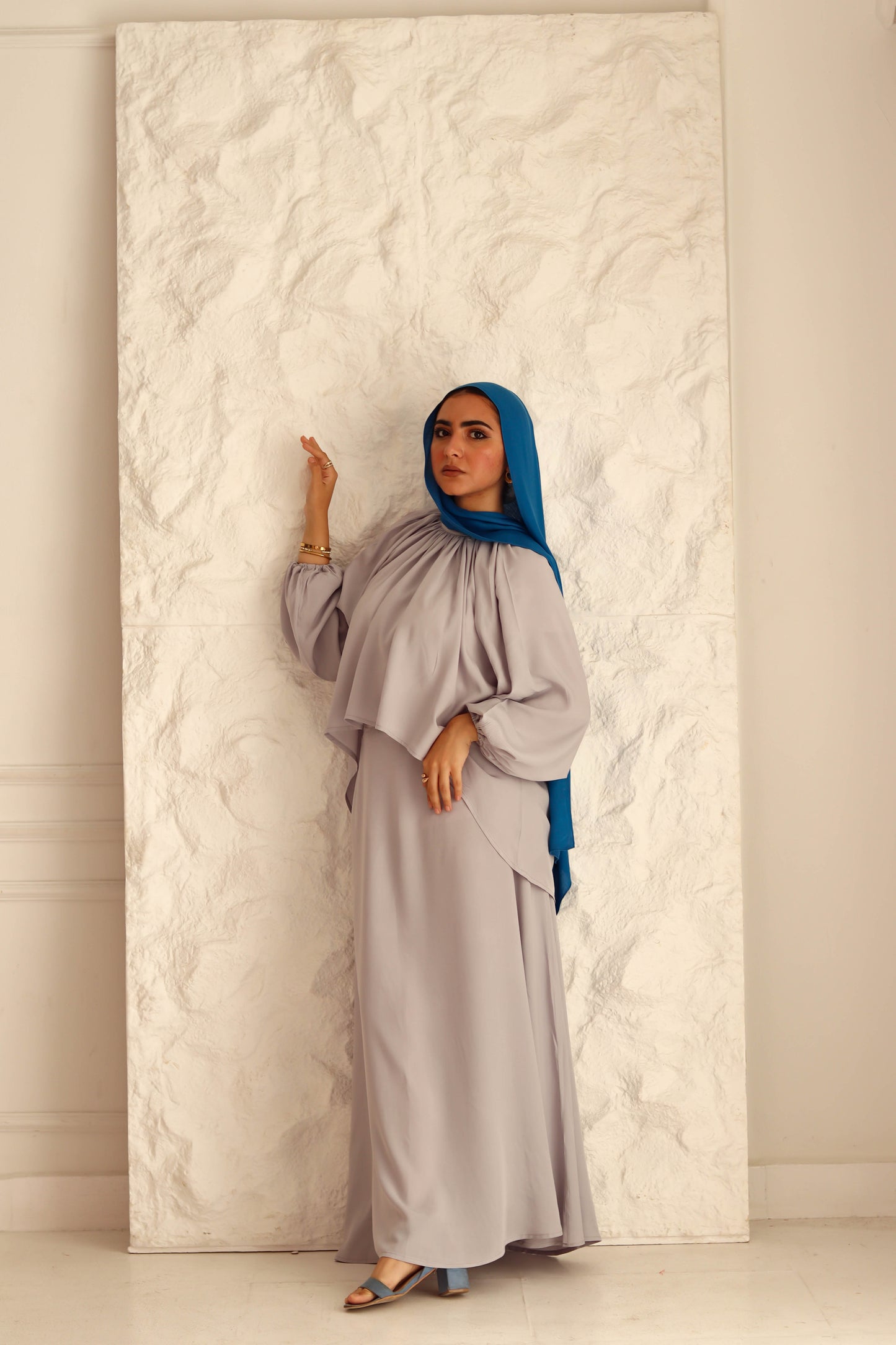Nara Set|Blouse|Skirt In Grey