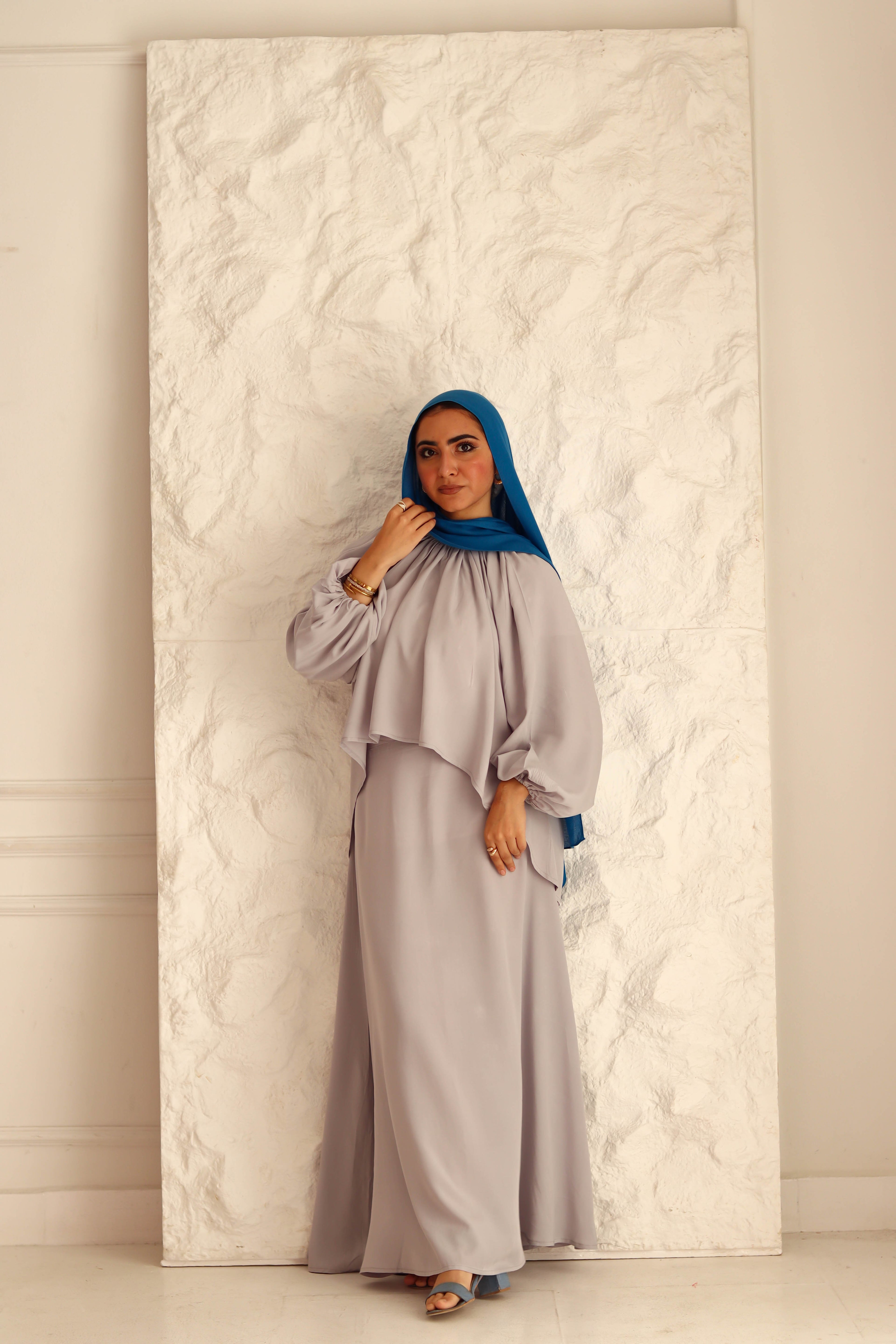 Nara Set|Blouse|Skirt In Grey