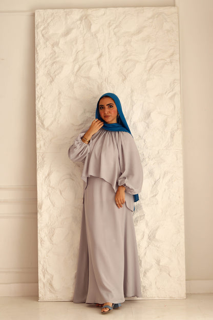 Nara Set|Blouse|Skirt In Grey