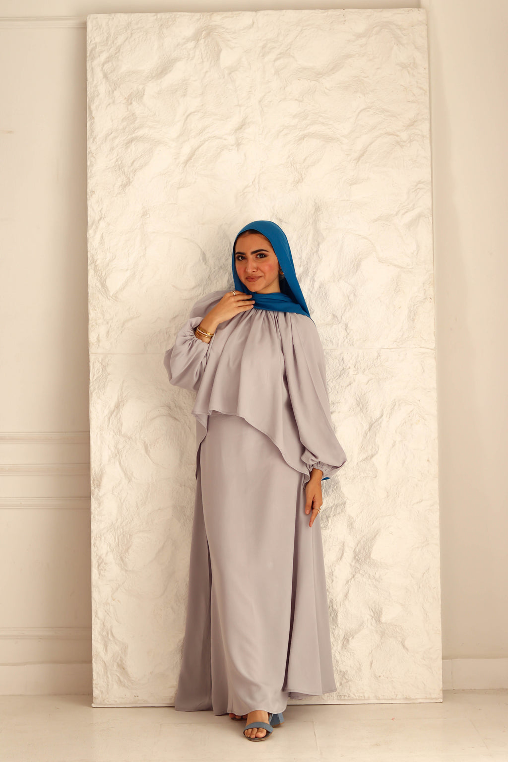 Nara Set|Blouse|Skirt In Grey