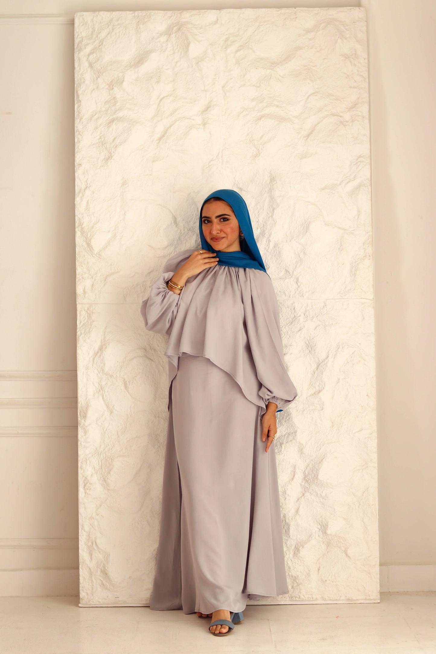 Nara Set|Blouse|Skirt In Grey