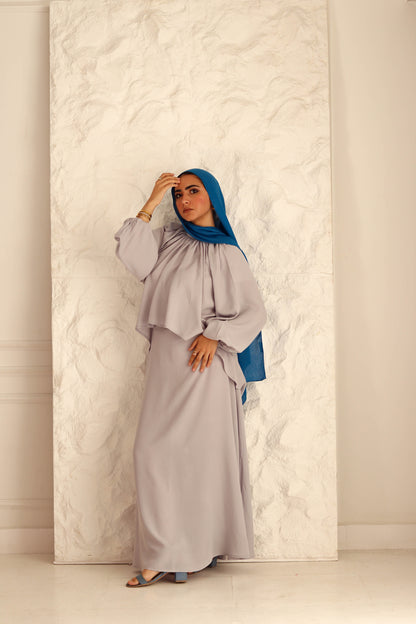 Nara Set|Blouse|Skirt In Grey
