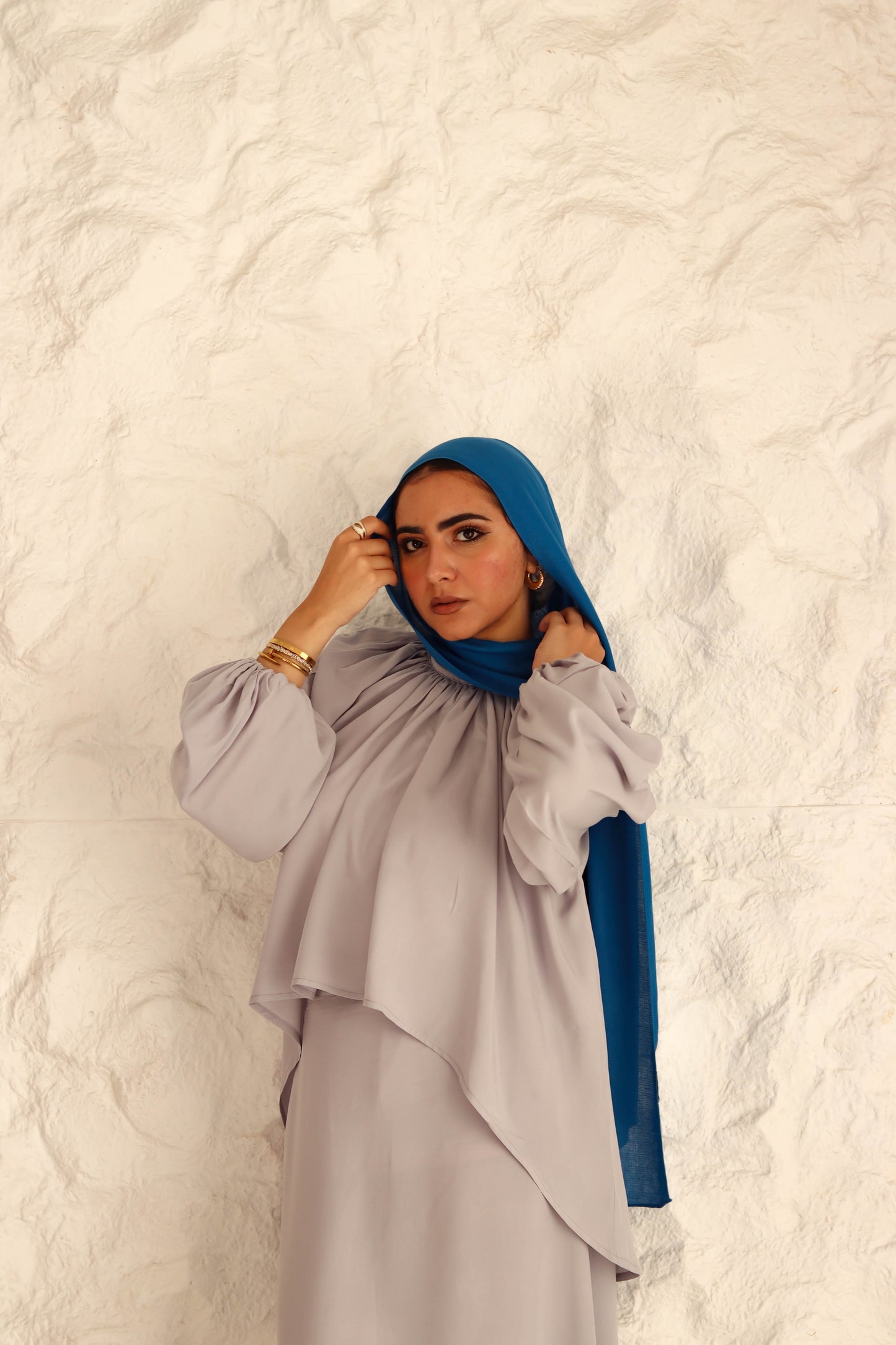 Nara Set|Blouse|Skirt In Grey