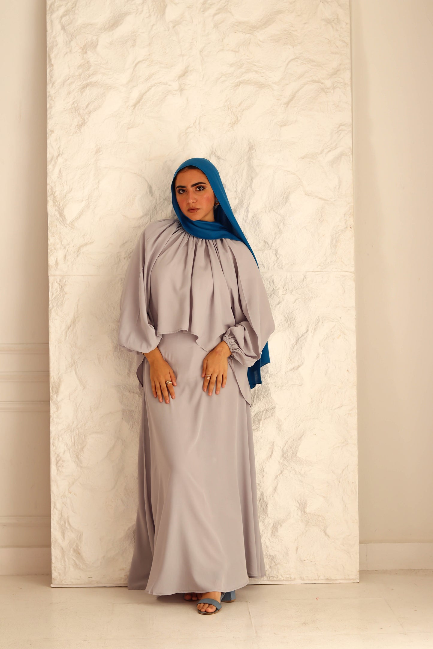 Nara Set|Blouse|Skirt In Grey