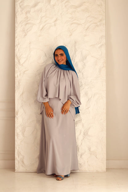 Nara Set|Blouse|Skirt In Grey