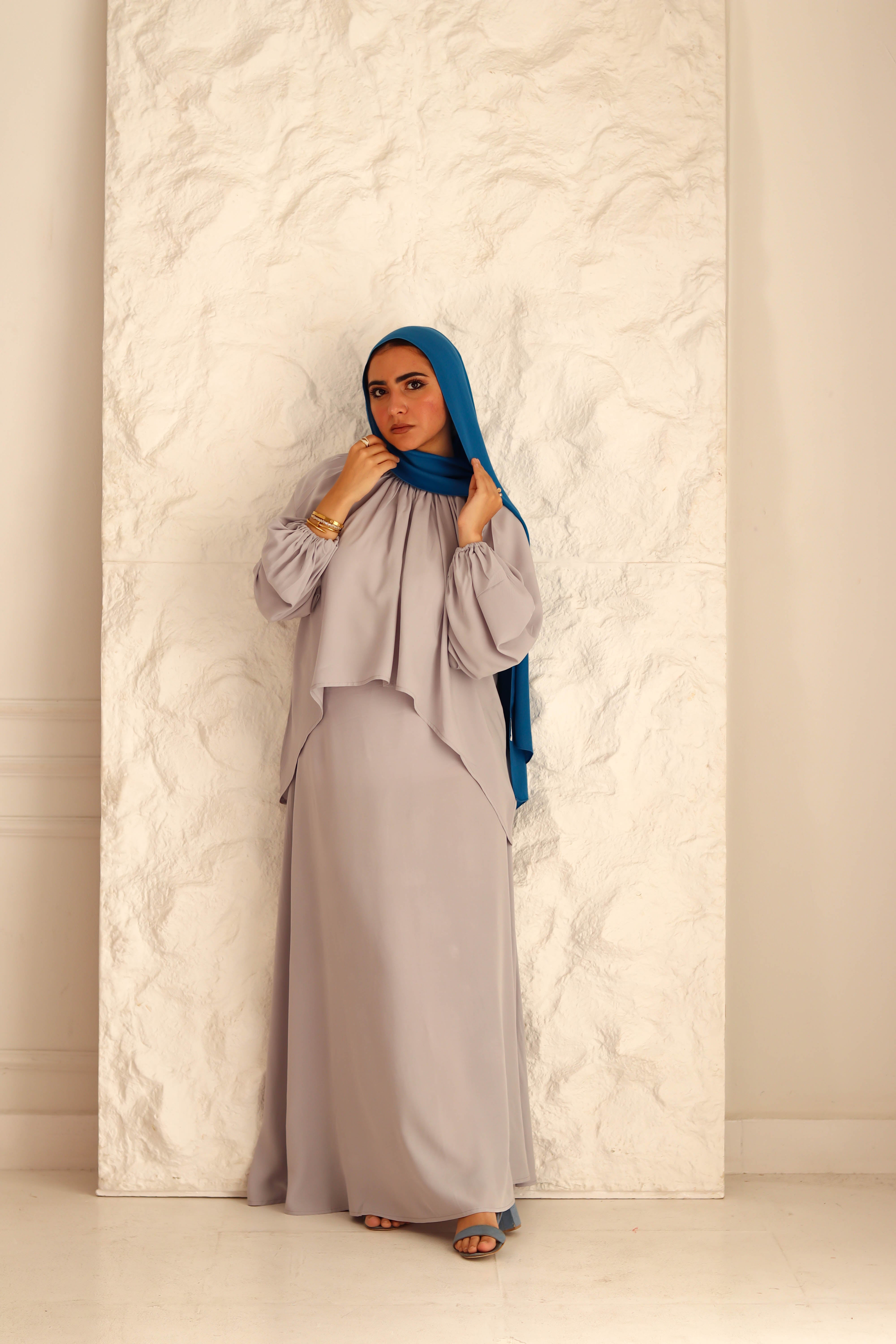 Nara Set|Blouse|Skirt In Grey