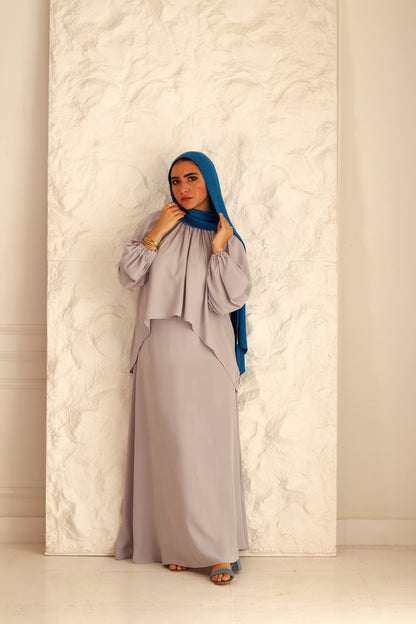 Nara Set|Blouse|Skirt In Grey
