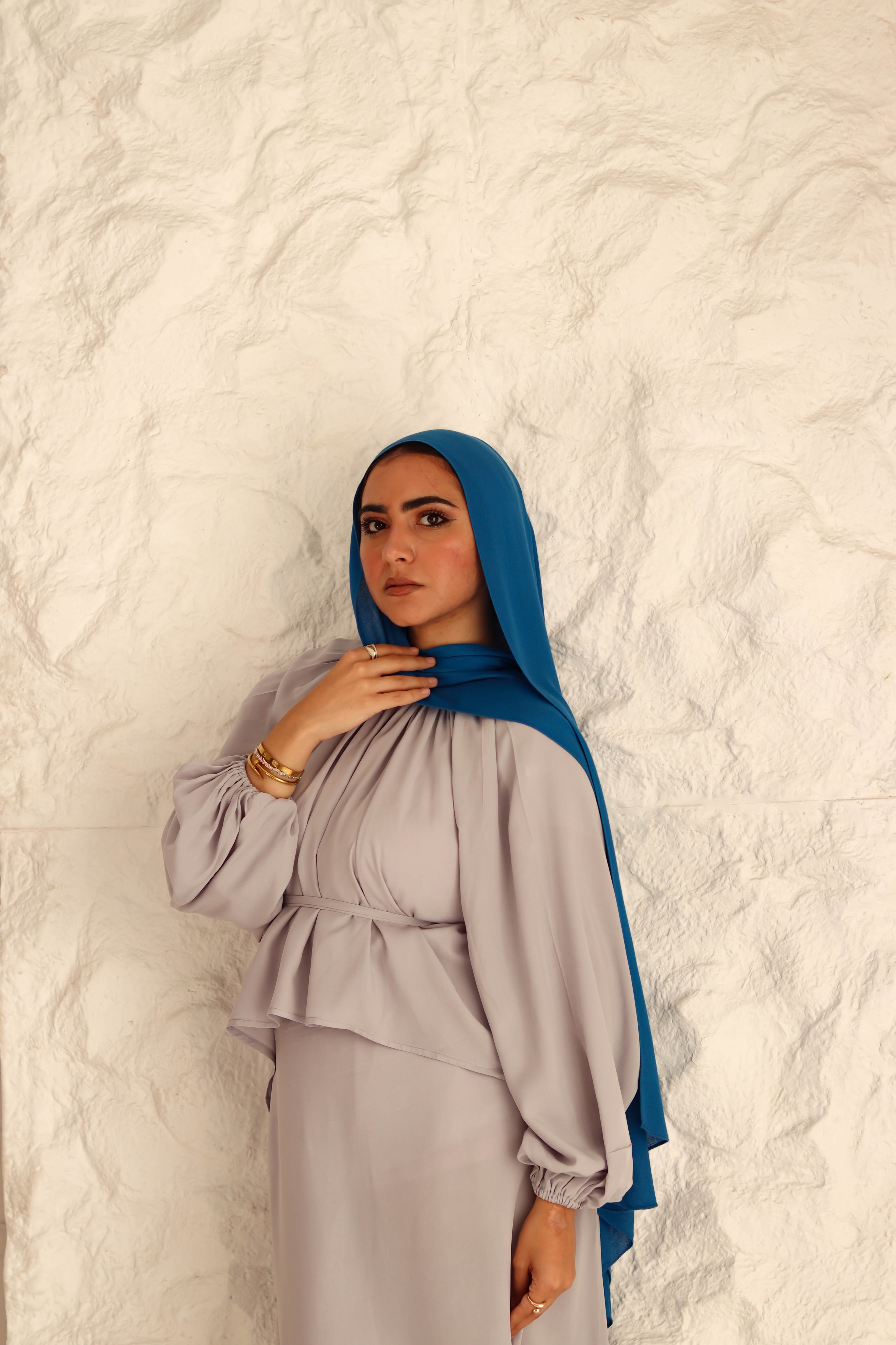 Nara Set|Blouse|Skirt In Grey