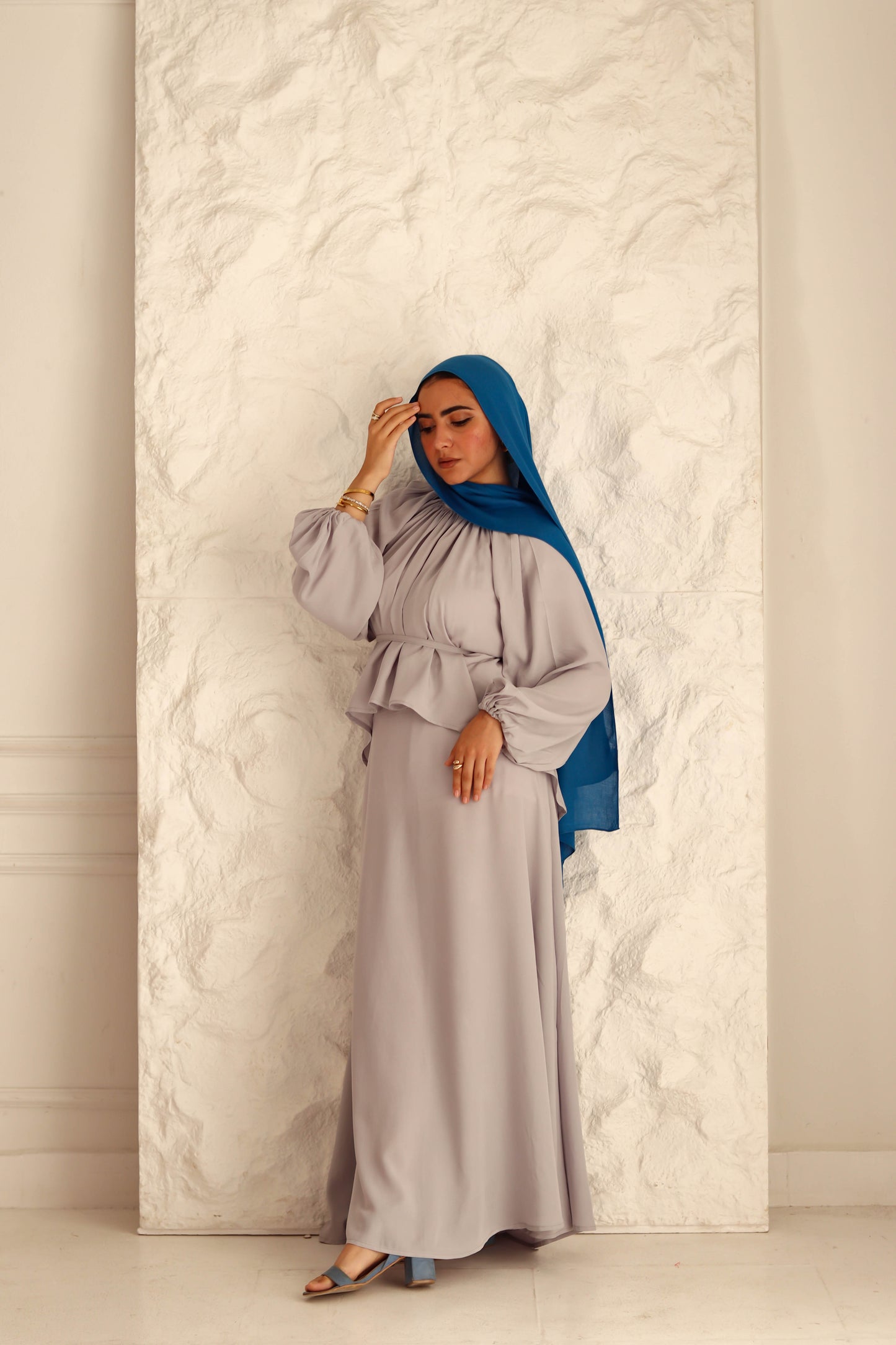 Nara Set|Blouse|Skirt In Grey