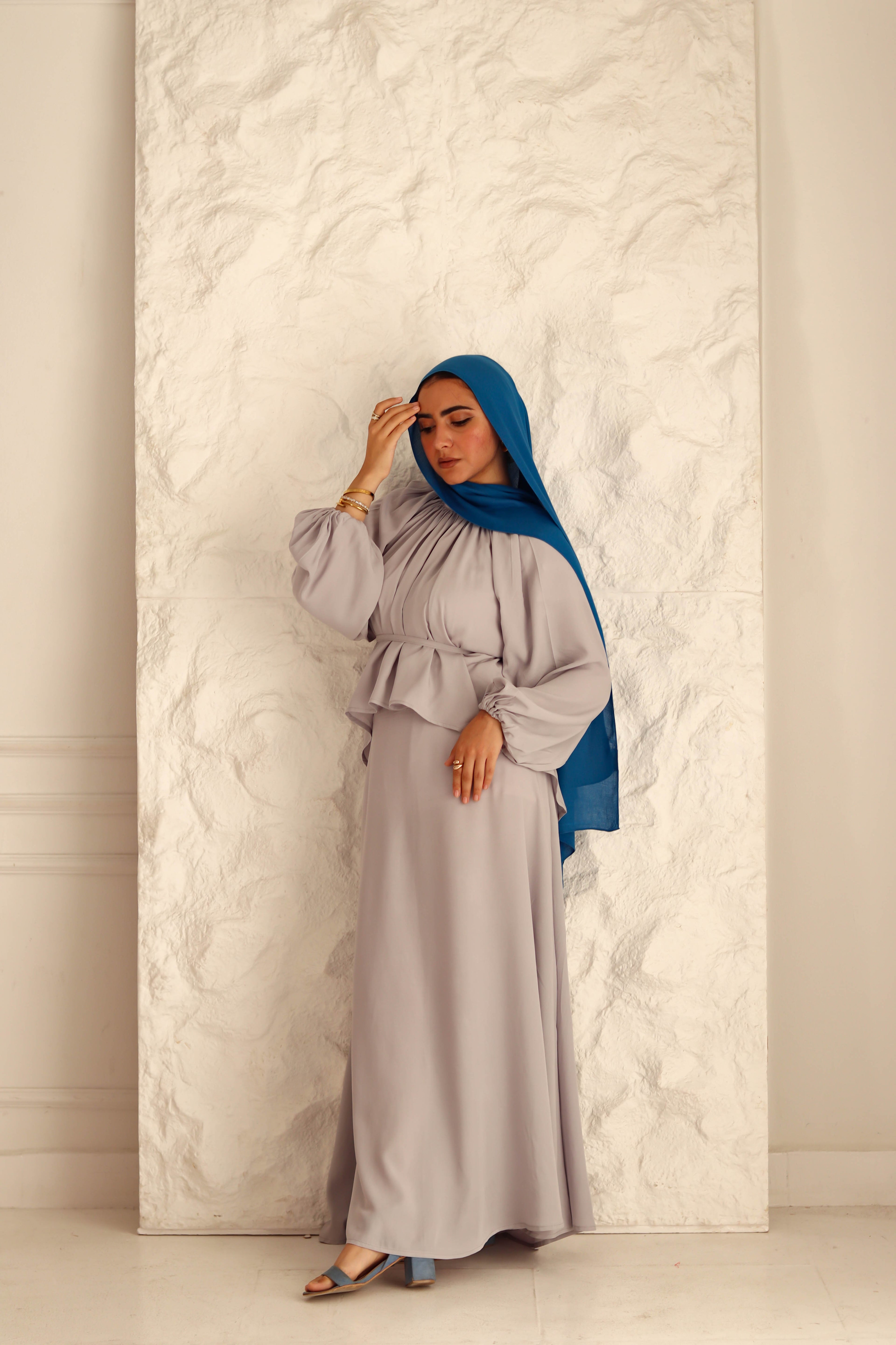 Nara Set|Blouse|Skirt In Grey