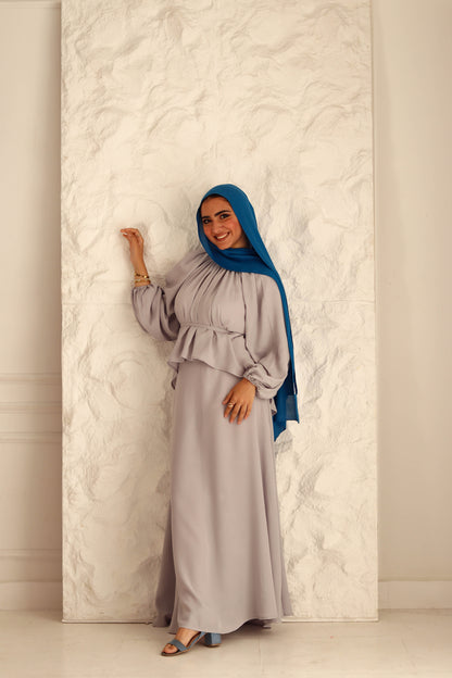 Nara Set|Blouse|Skirt In Grey