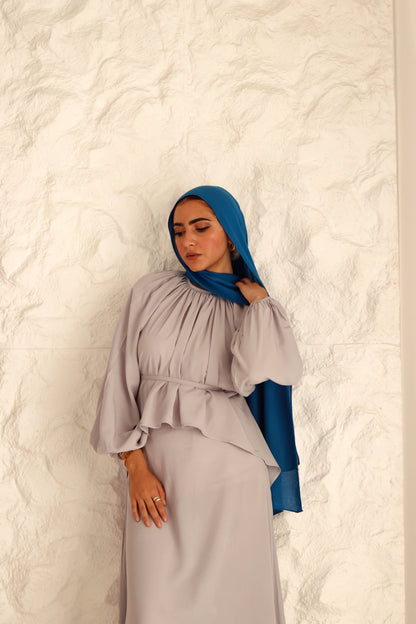 Nara Set|Blouse|Skirt In Grey