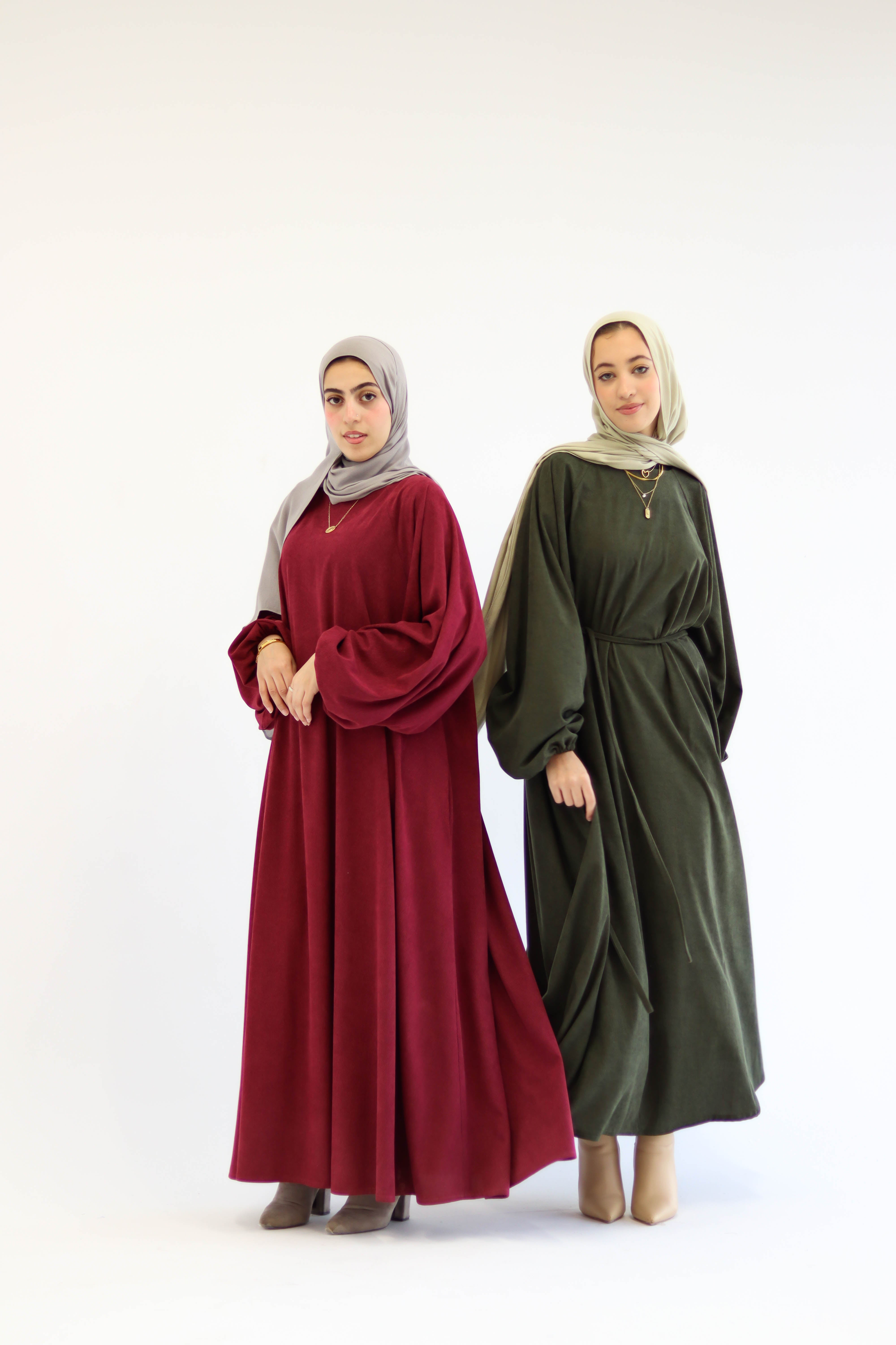 Folloria Dress In Burgundy