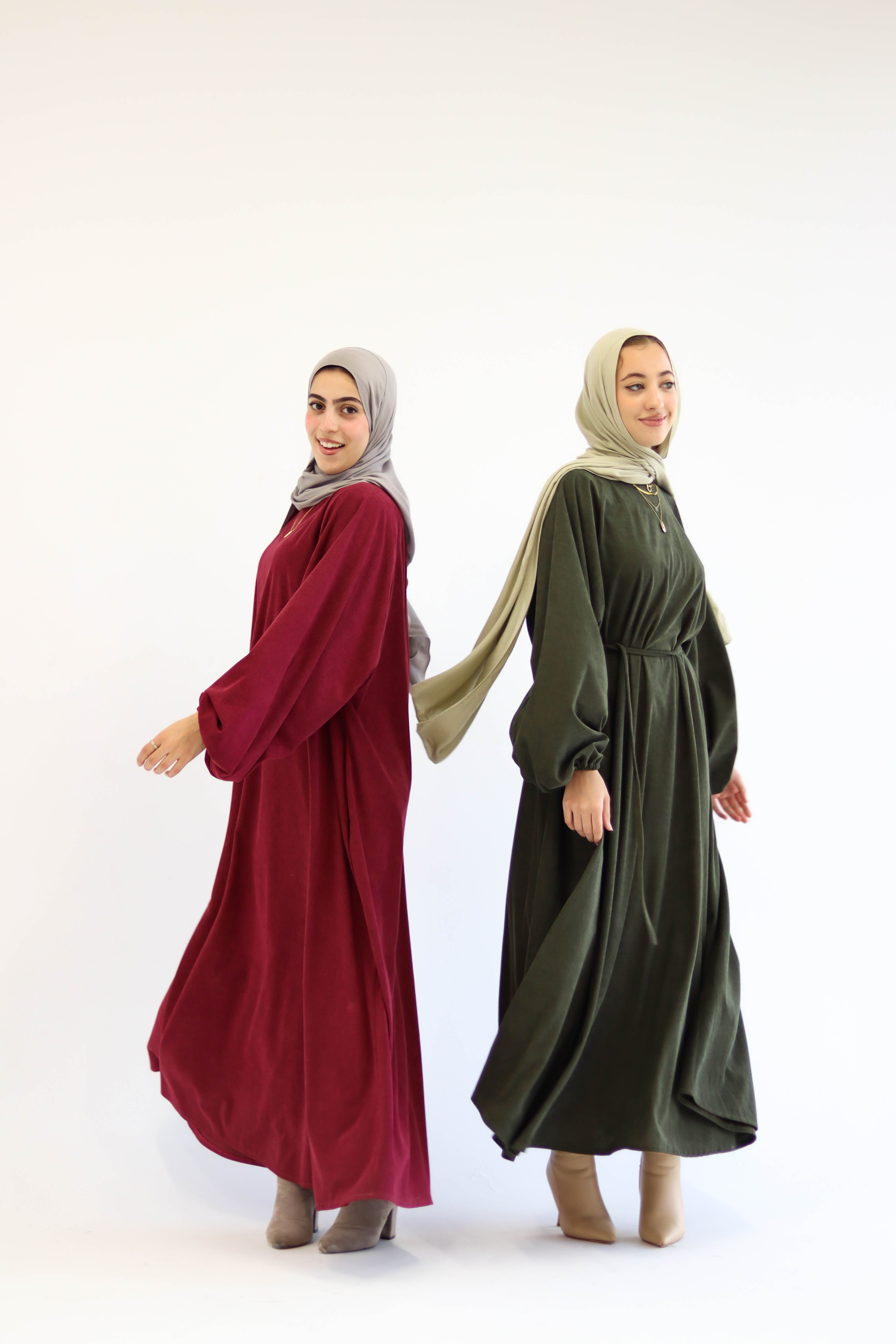 Folloria Dress In Burgundy