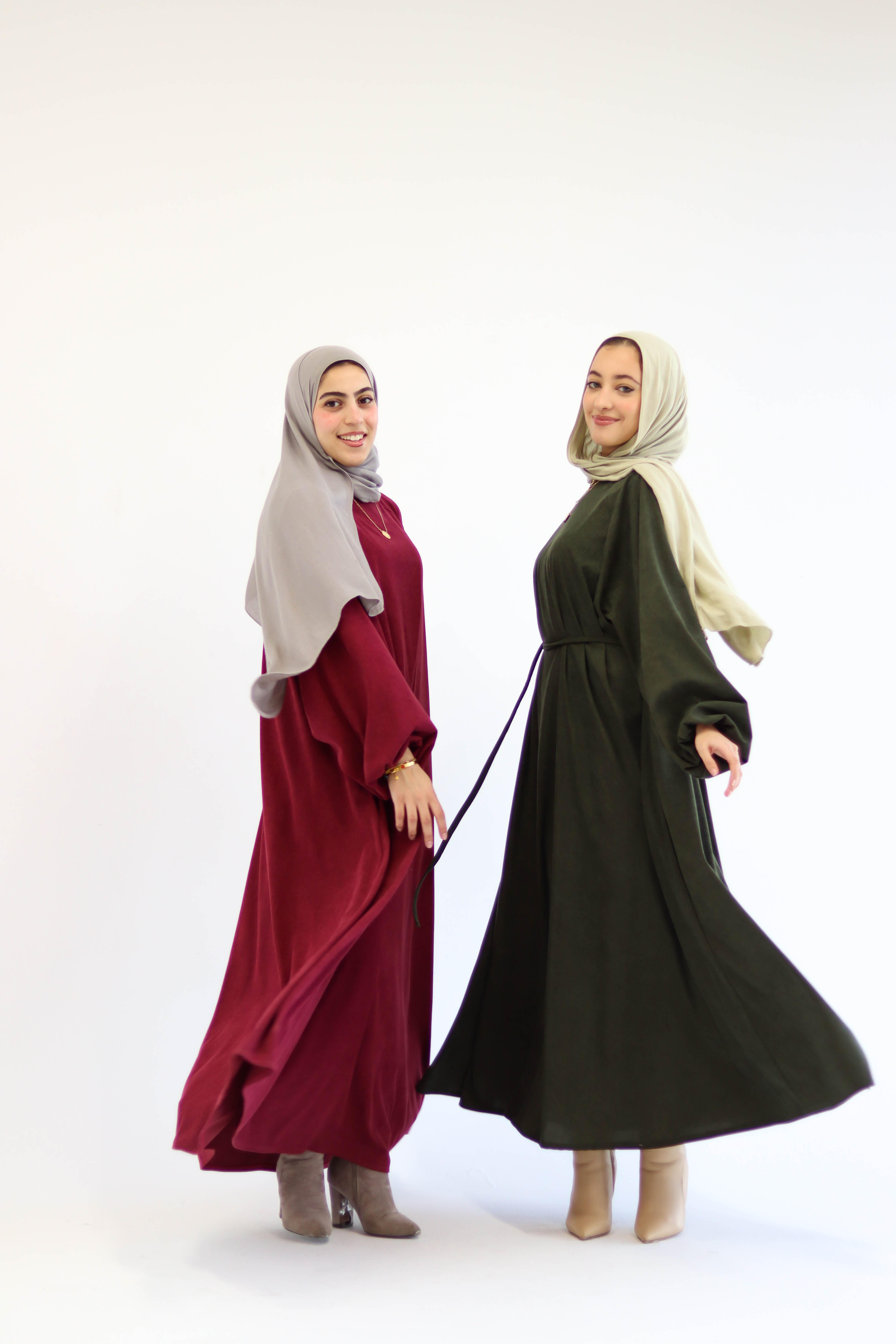 Folloria Dress In Burgundy