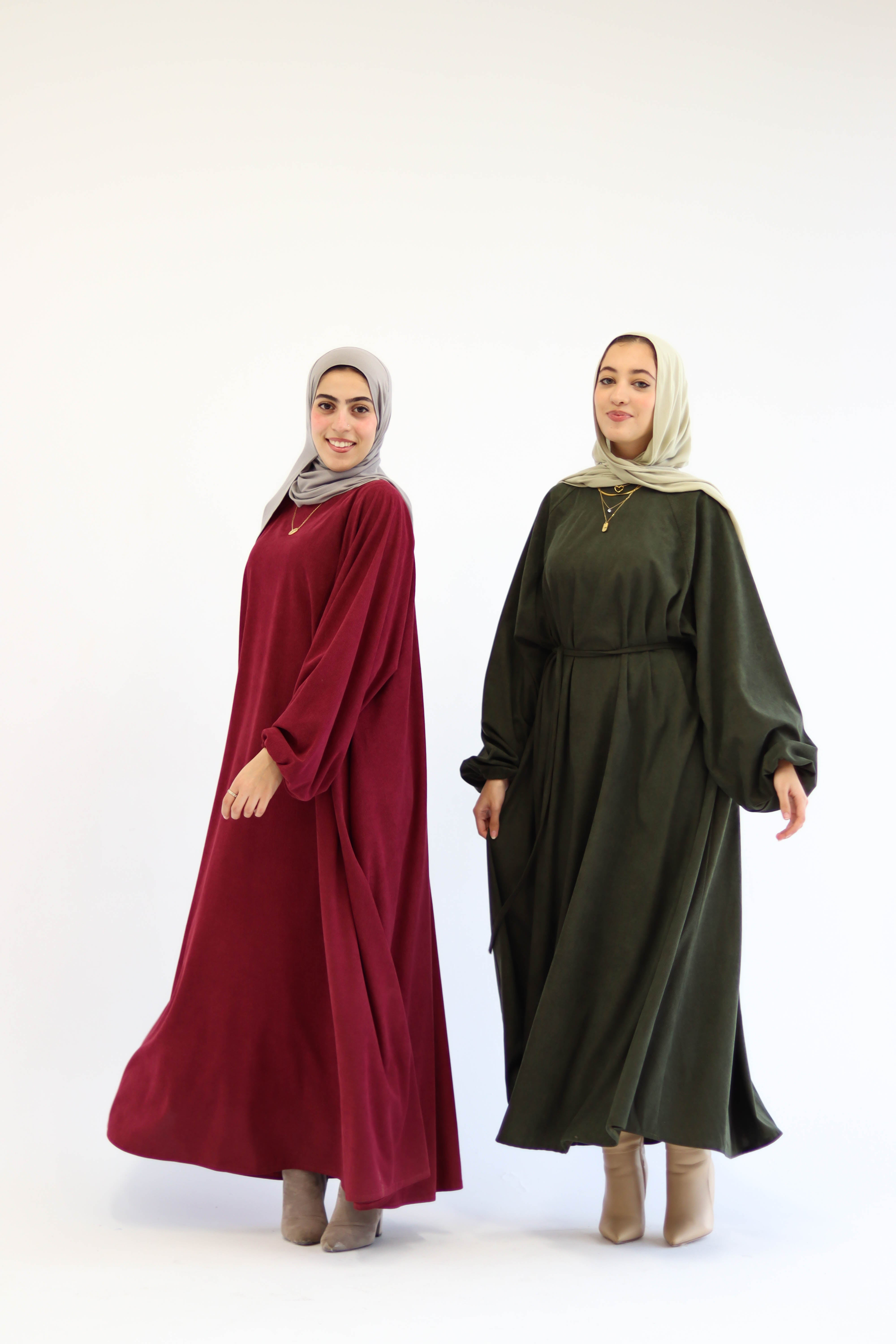 Folloria Dress In Burgundy