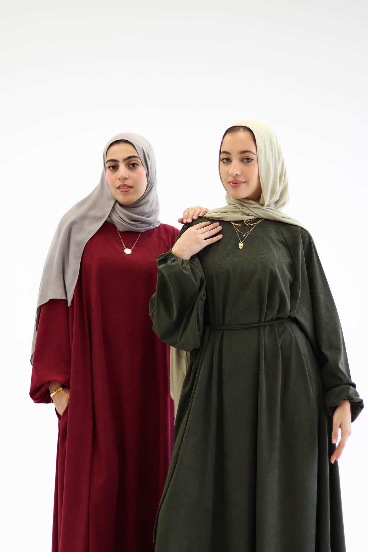 Folloria Dress In Olive-Green