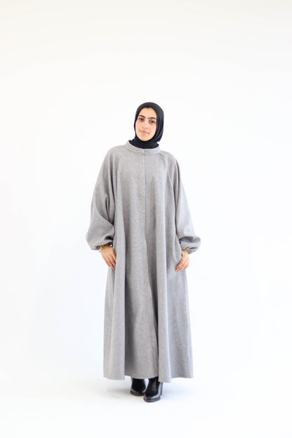 Tiana Dress Coat In Grey