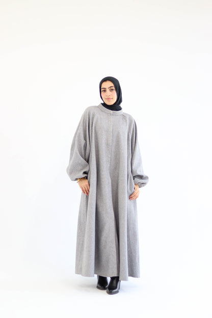 Tiana Dress Coat In Grey