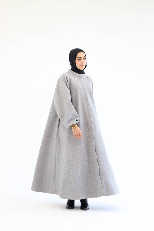 Tiana Dress Coat In Grey