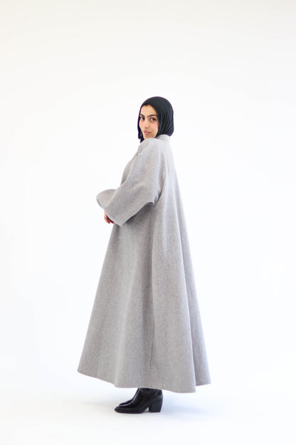 Tiana Dress Coat In Grey