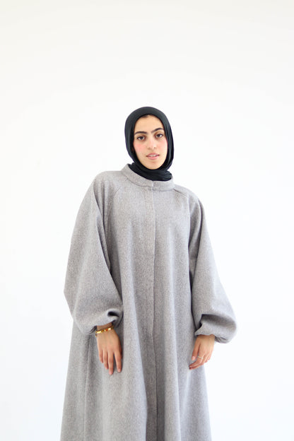 Tiana Dress Coat In Grey
