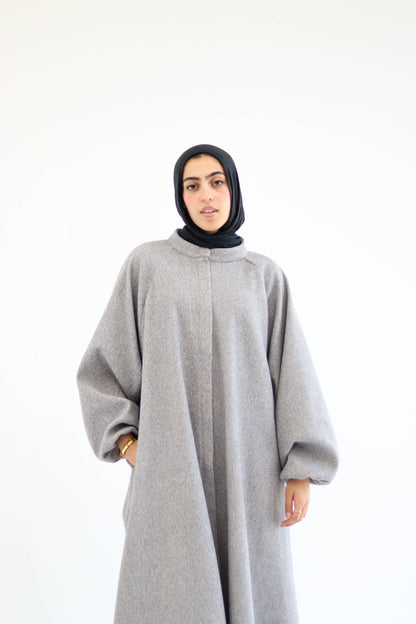 Tiana Dress Coat In Grey