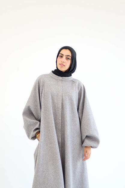 Tiana Dress Coat In Grey