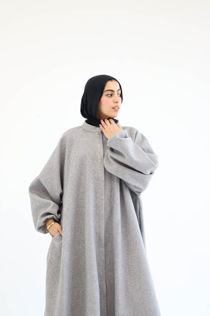 Tiana Dress Coat In Grey