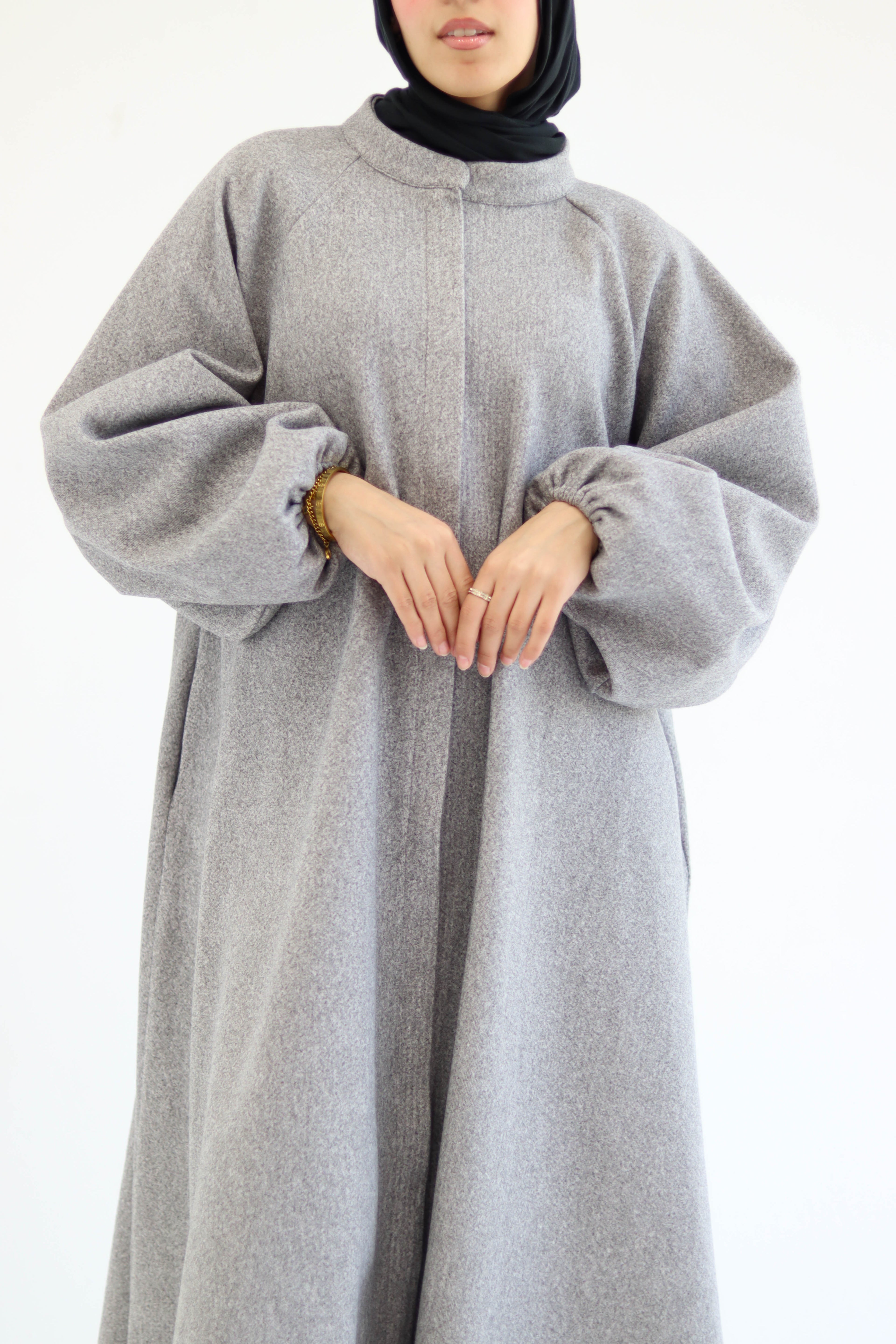 Tiana Dress Coat In Grey